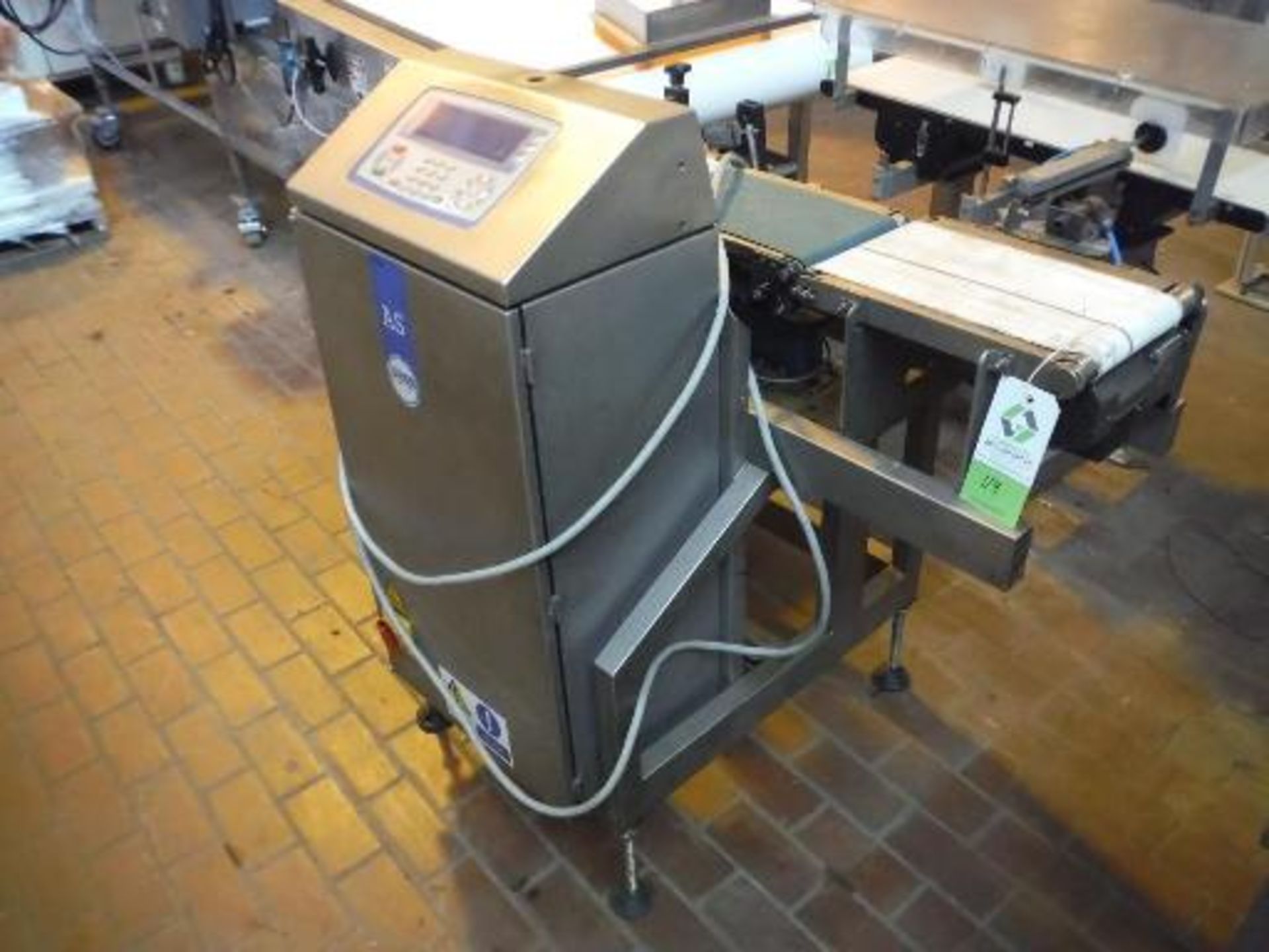Loma Systems check weigher, 45 in. long x 9 in. wide x 39 in. tall, SS frame ***___   A Rigging