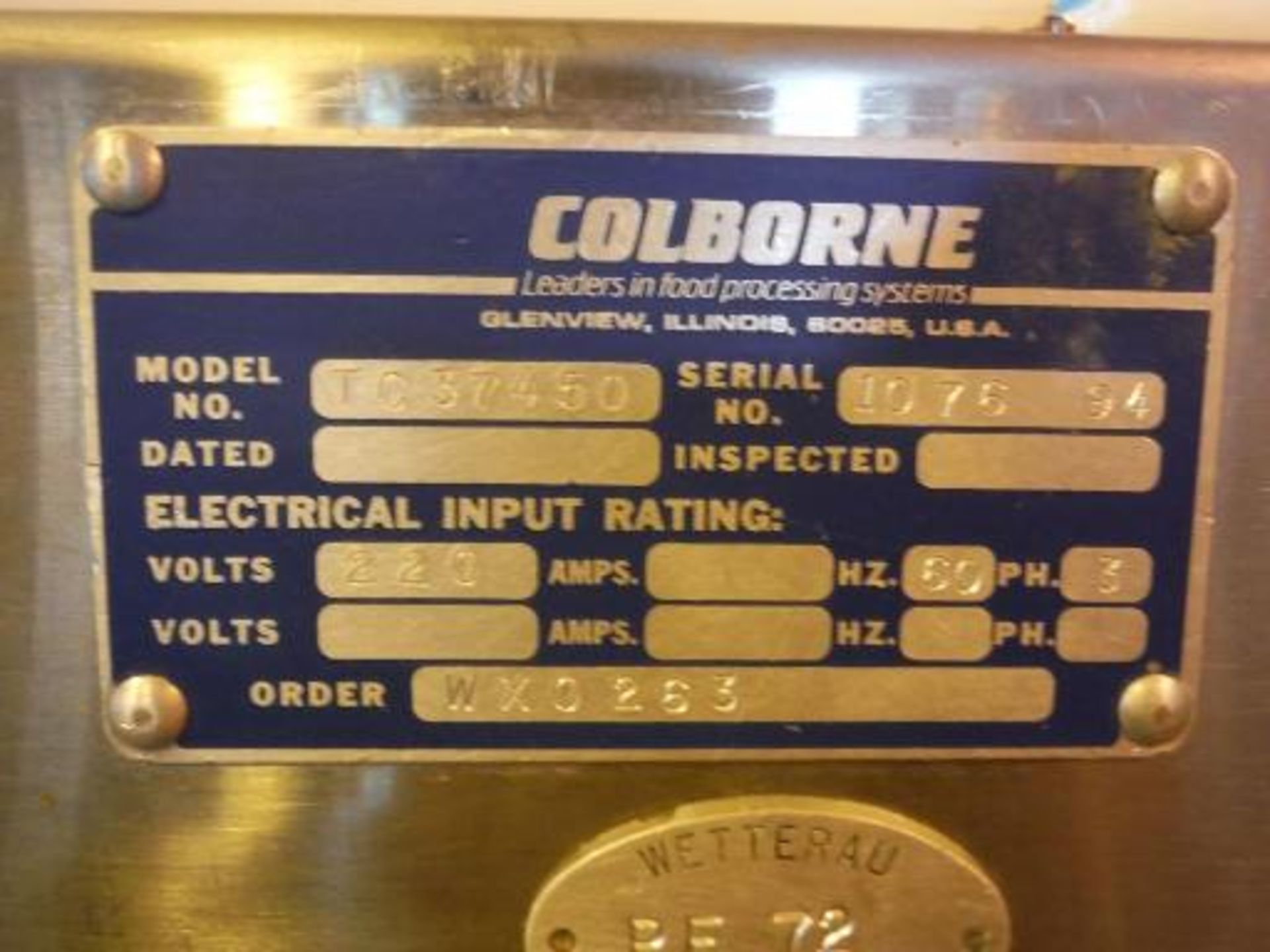 Colbourne Laminating Table, Model: TC37450, S/N: 1076 94 ***___   A Rigging Fee of _ $100 _ will - Image 4 of 6