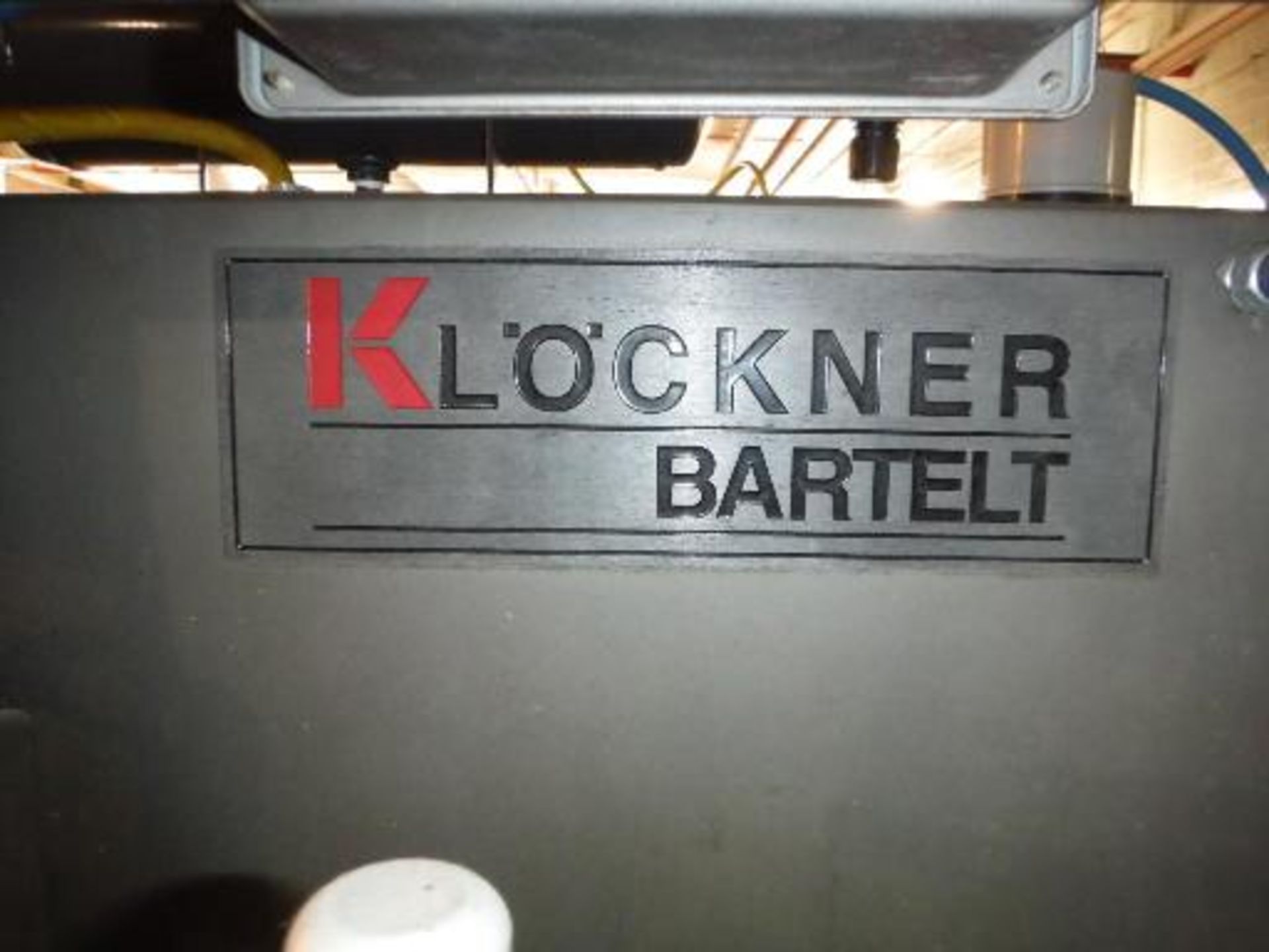 Klockner Bartelt Packager, SN 5834 Bag Filler/Sealer ***___   A Rigging Fee of _ $350 _ will be - Image 2 of 14