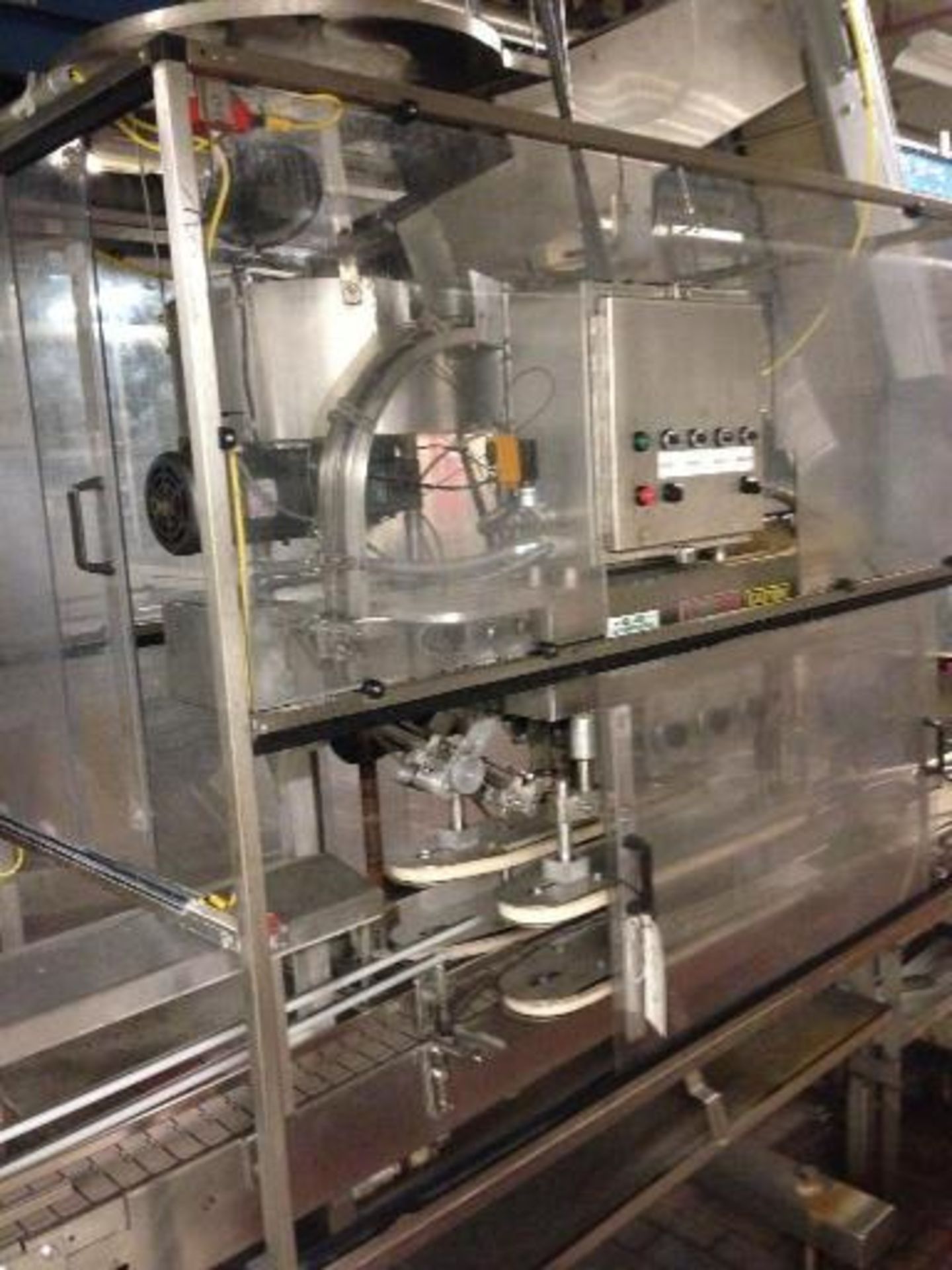 Capper Kaps-All model number A-2 s/n 3631 with cap feeder and 8 foot bottle conveyor infeed CAG - Image 2 of 9