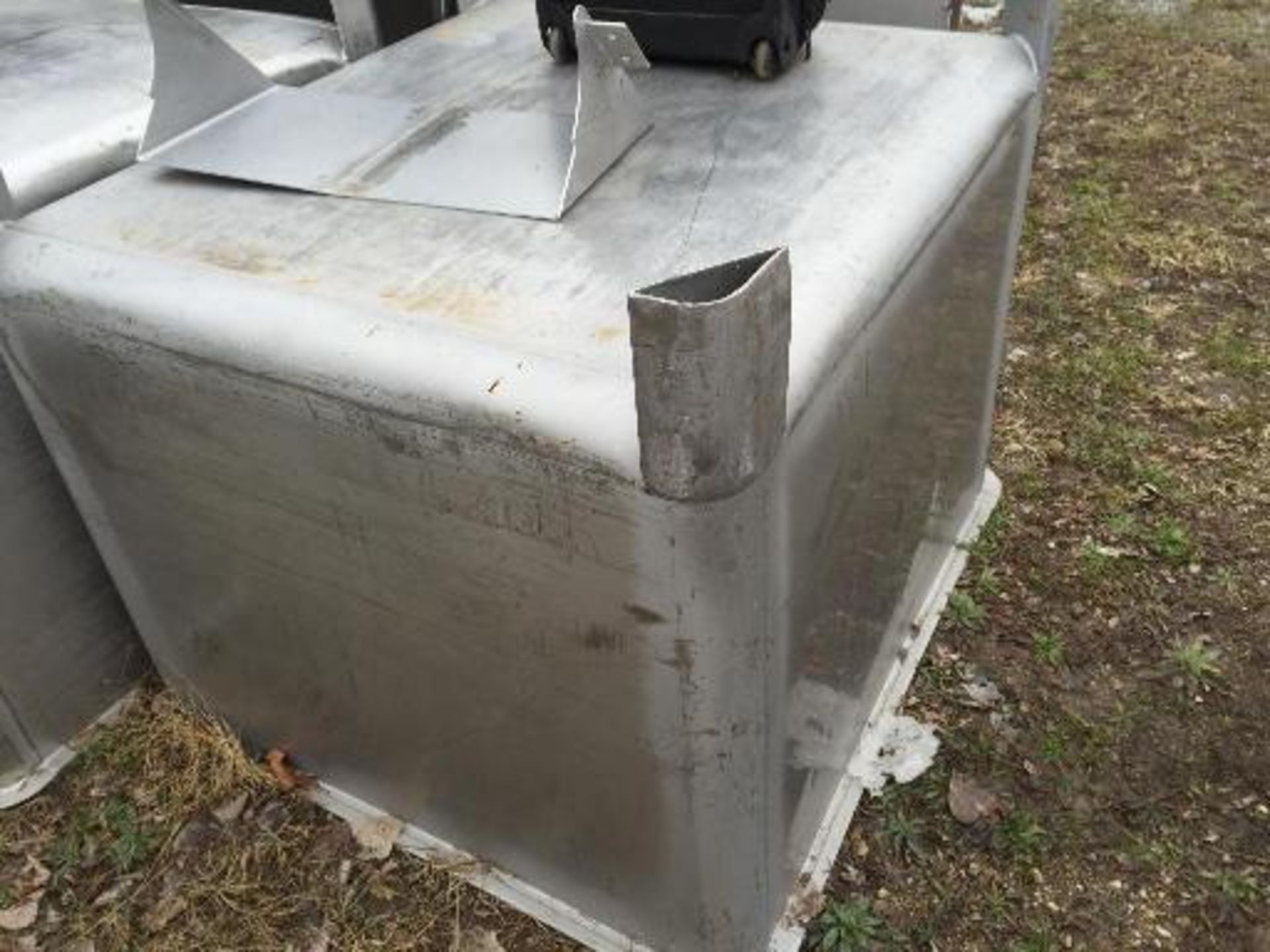 (3) Stainless Steel Bins, 48 in. x 48 in. x 48 in. (EACH) (ET-31906 ) This item located in Troy, - Image 2 of 4