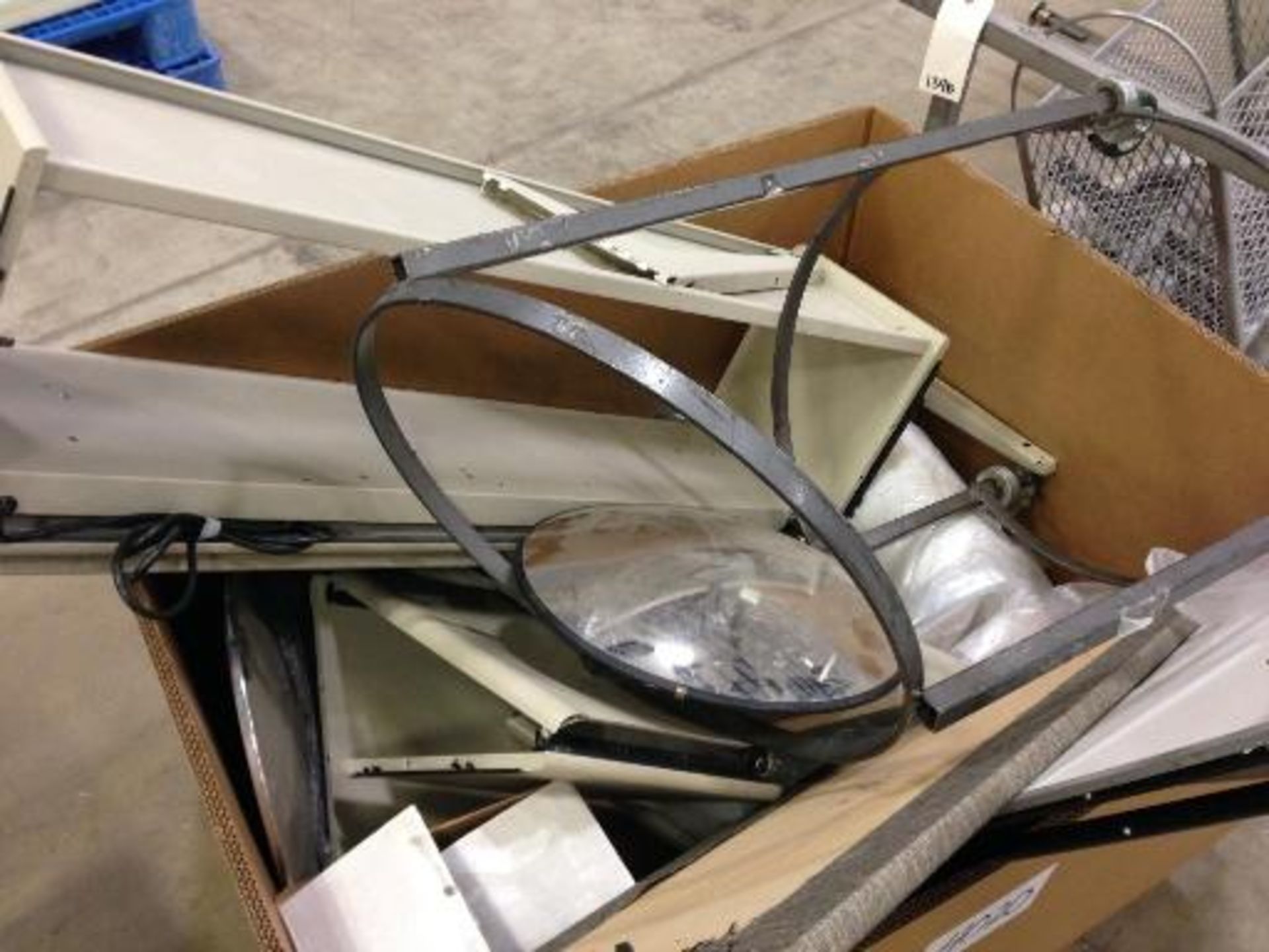 Skid of misc. office - easel, (2) safety mirrors (LOT) This item located in Grand Rapids, - Image 2 of 5