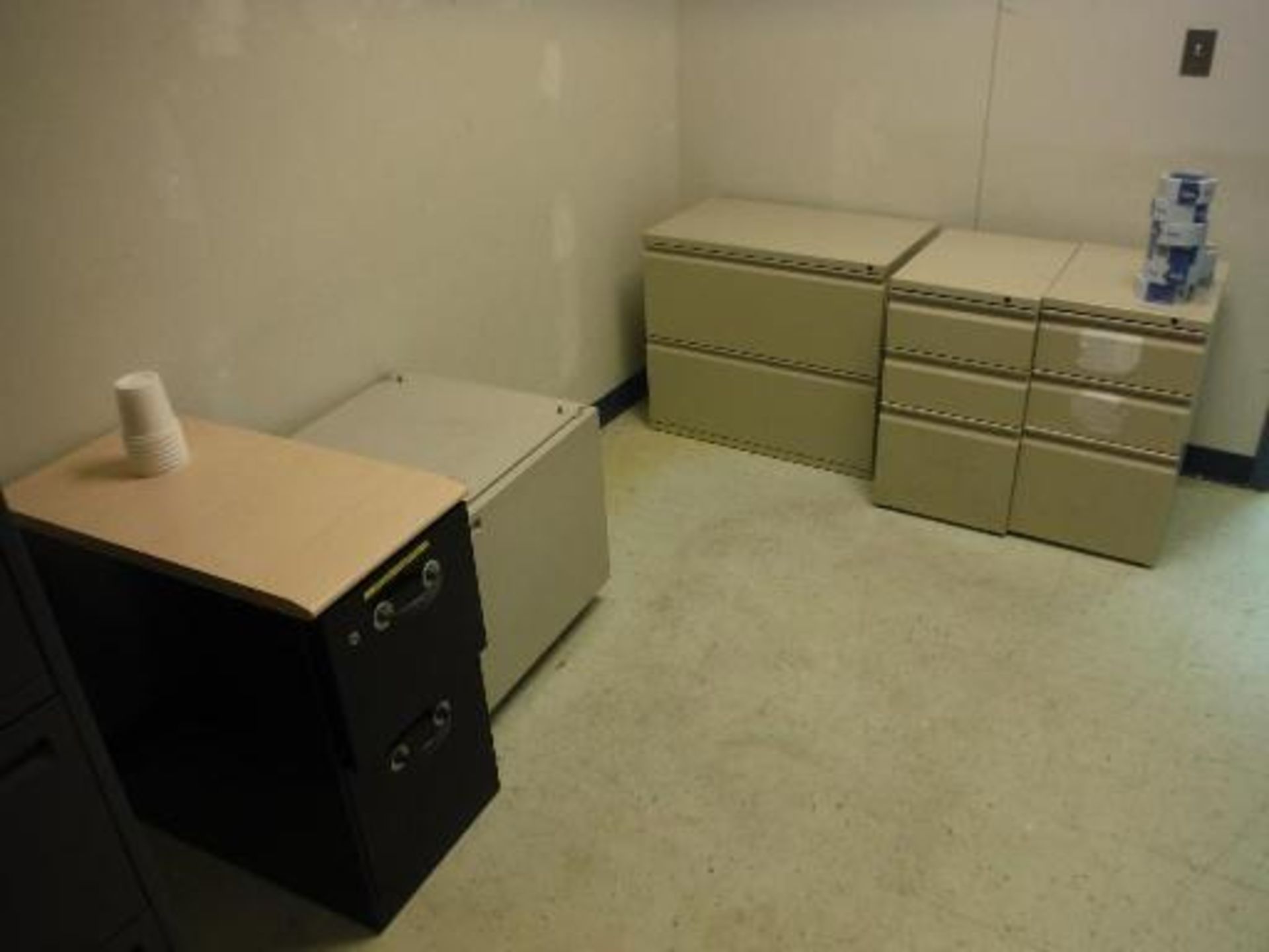 Desk Components, Legs, Desktops, and Cabinets for approximately 10 Desks This item located in - Image 13 of 13