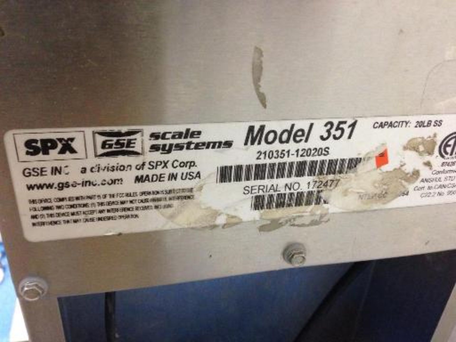 GSE scale and 2 carts This item located in Grand Rapids, Michigan **__ A Rigging Fee of $25 will - Image 3 of 4