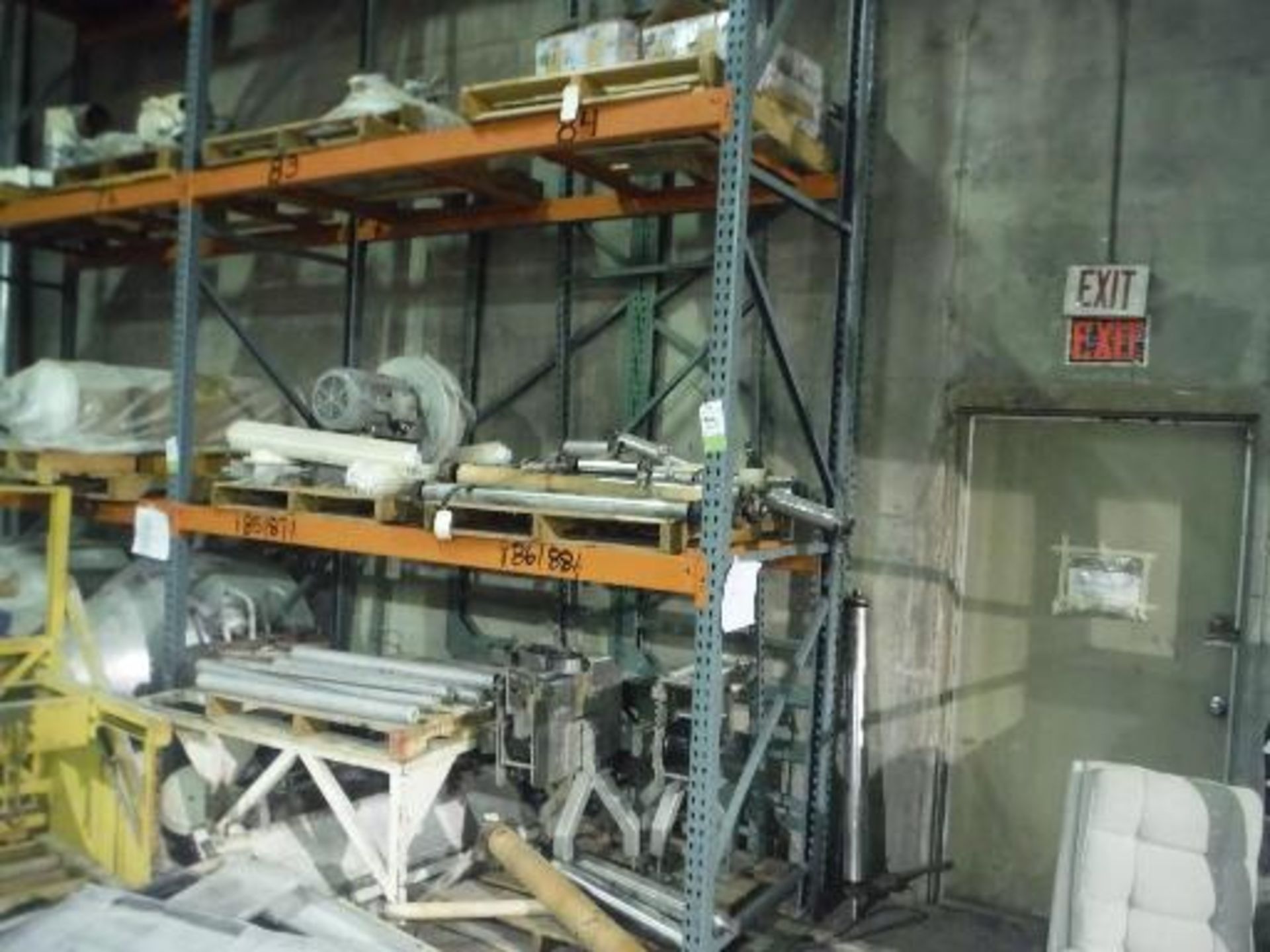 Contents of Rack Top to Bottom (pallet slot 83-88), Blower, Rollers, (2) small conveyors, and