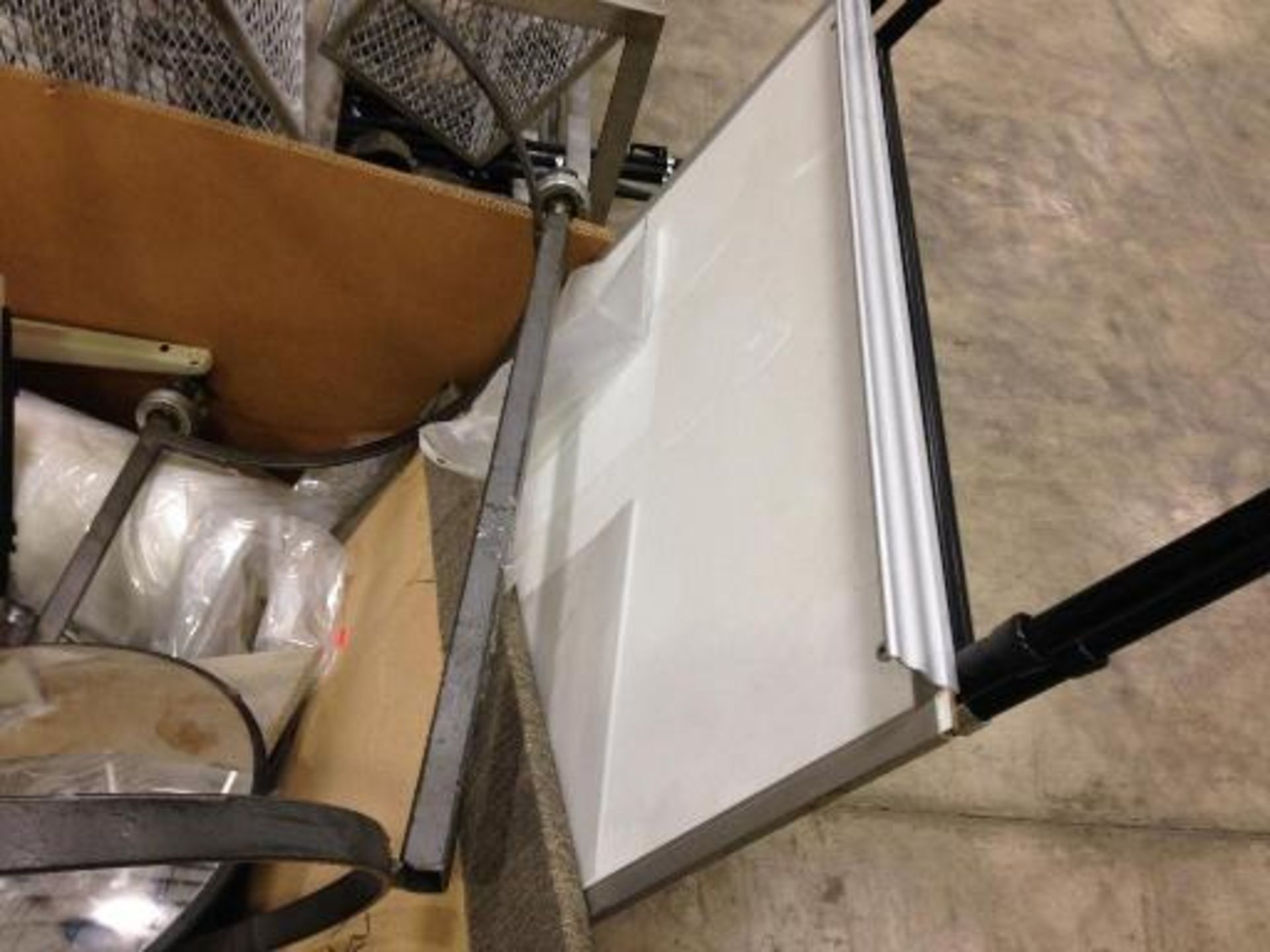 Skid of misc. office - easel, (2) safety mirrors (LOT) This item located in Grand Rapids, - Image 3 of 5
