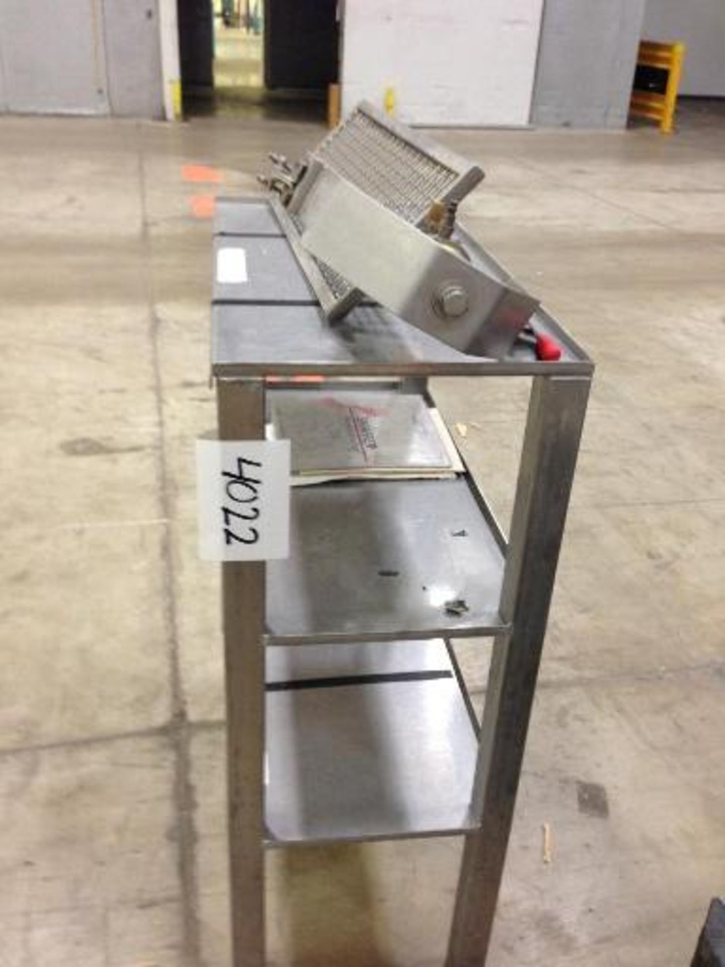 SS heavy duty shelf This item located in Grand Rapids, Michigan **__ A Rigging Fee of $25 will be