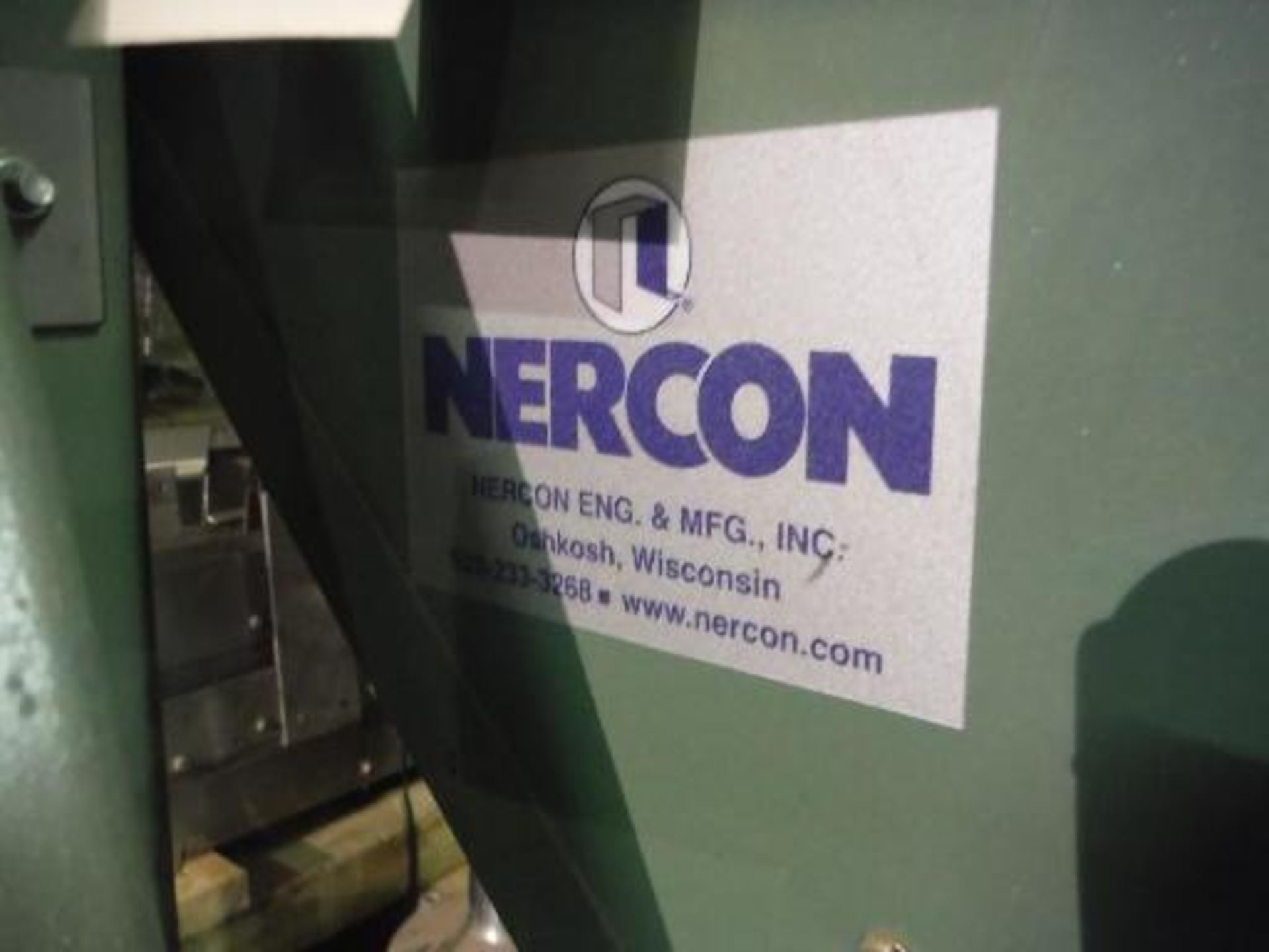 Nercon Power Belt Conveyor, approx. 65ft x 3in wide, w/ Cleated Incline Conveyor 5ft long x 8in wide - Image 3 of 3