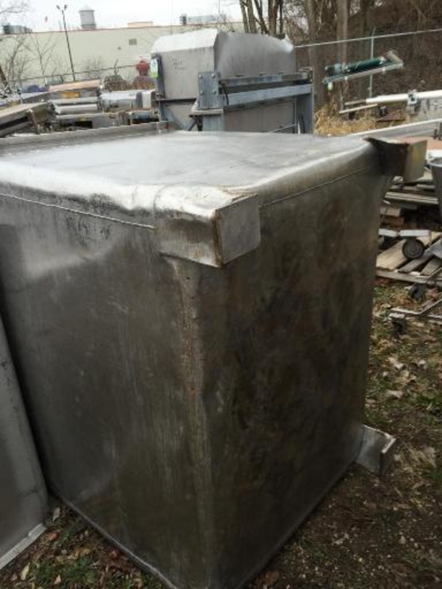 (3) Stainless Steel Bins, 48 in. x 48 in. x 48 in. (EACH) (ET-31906 ) This item located in Troy, - Image 4 of 4