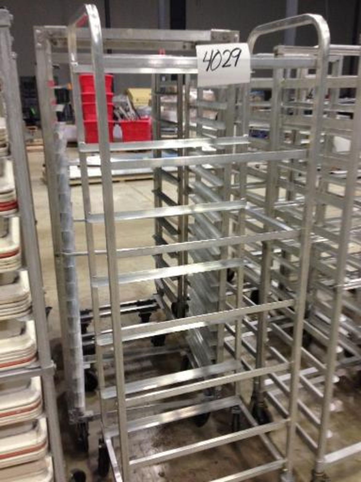 (3) aluminum pan racks various sizes (all different size) (EACH) This item located in Grand