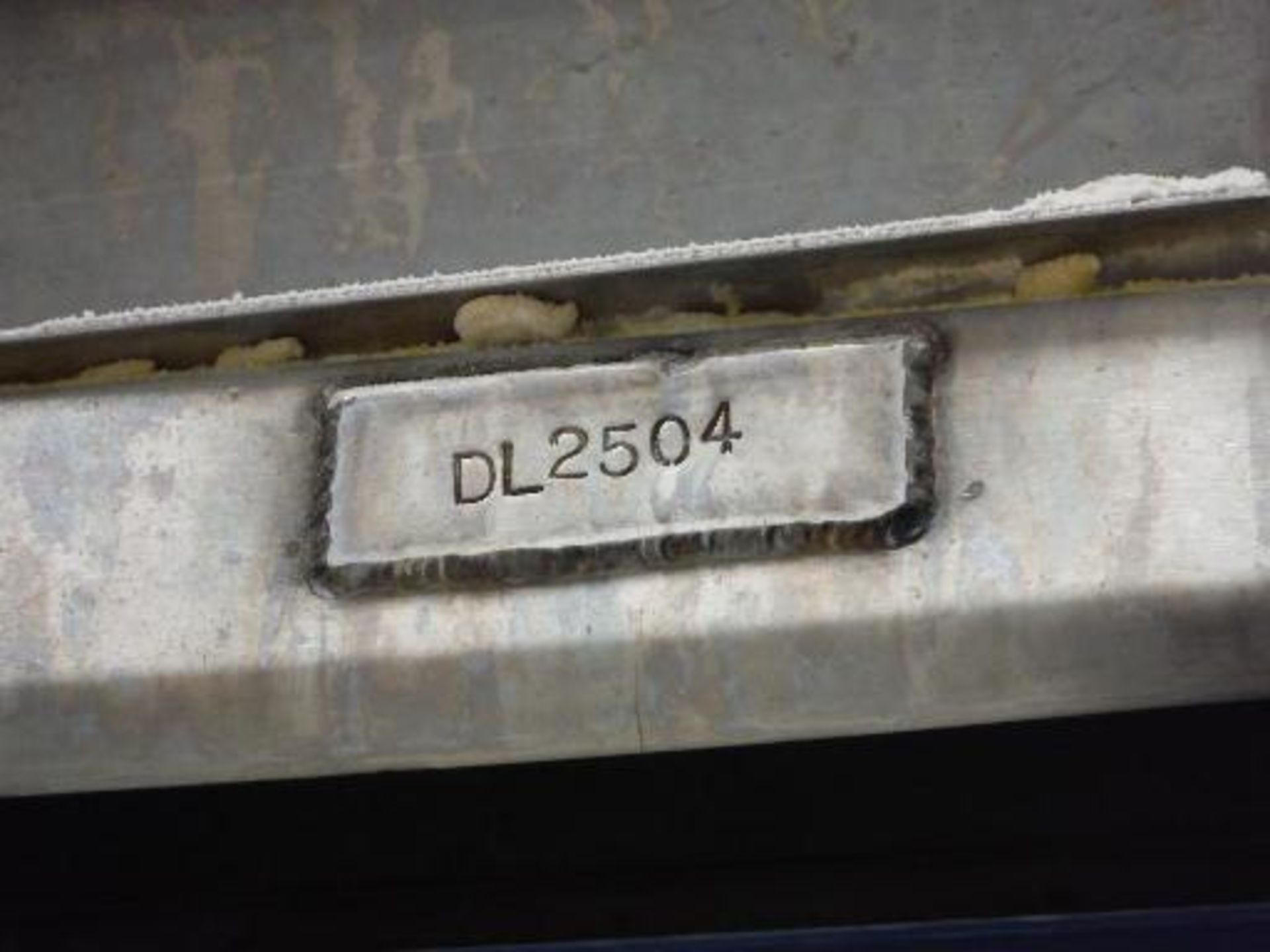 Overhead conveyor, blue sanitary belt, 37 ft. long x 12 in. wide, SS frame, with drive   __This item - Image 4 of 4