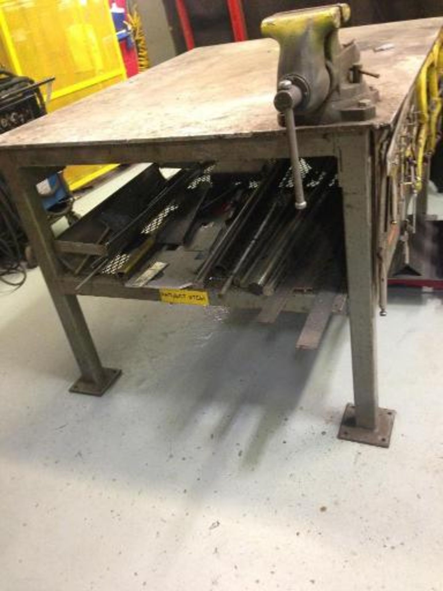 Steel welding table. Located in Marion, Ohio Rigging Fee: $150 - Image 2 of 2