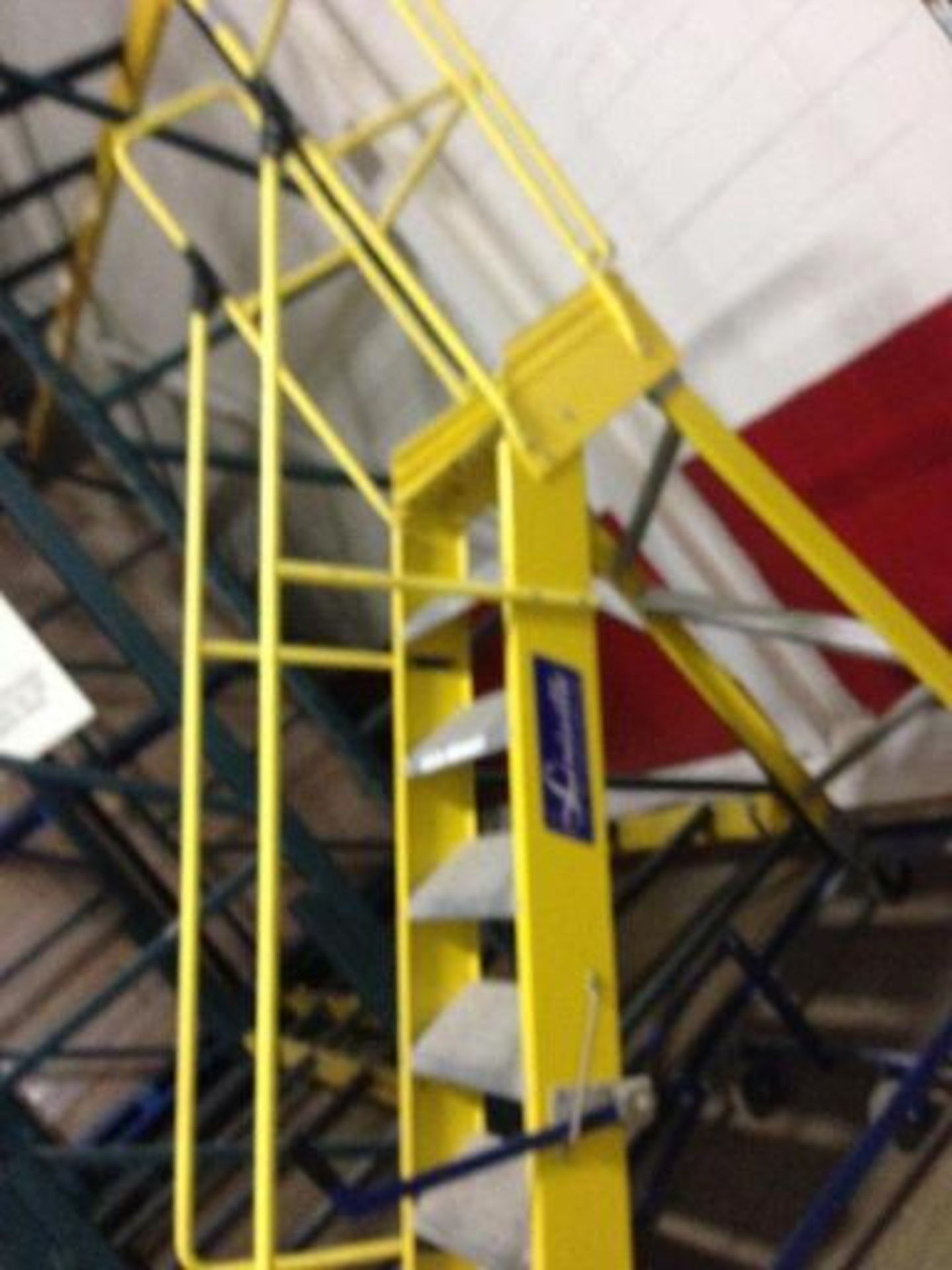 Louisville rolling warehouse ladder. Located in Marion, Ohio Rigging Fee: $25 - Image 2 of 2