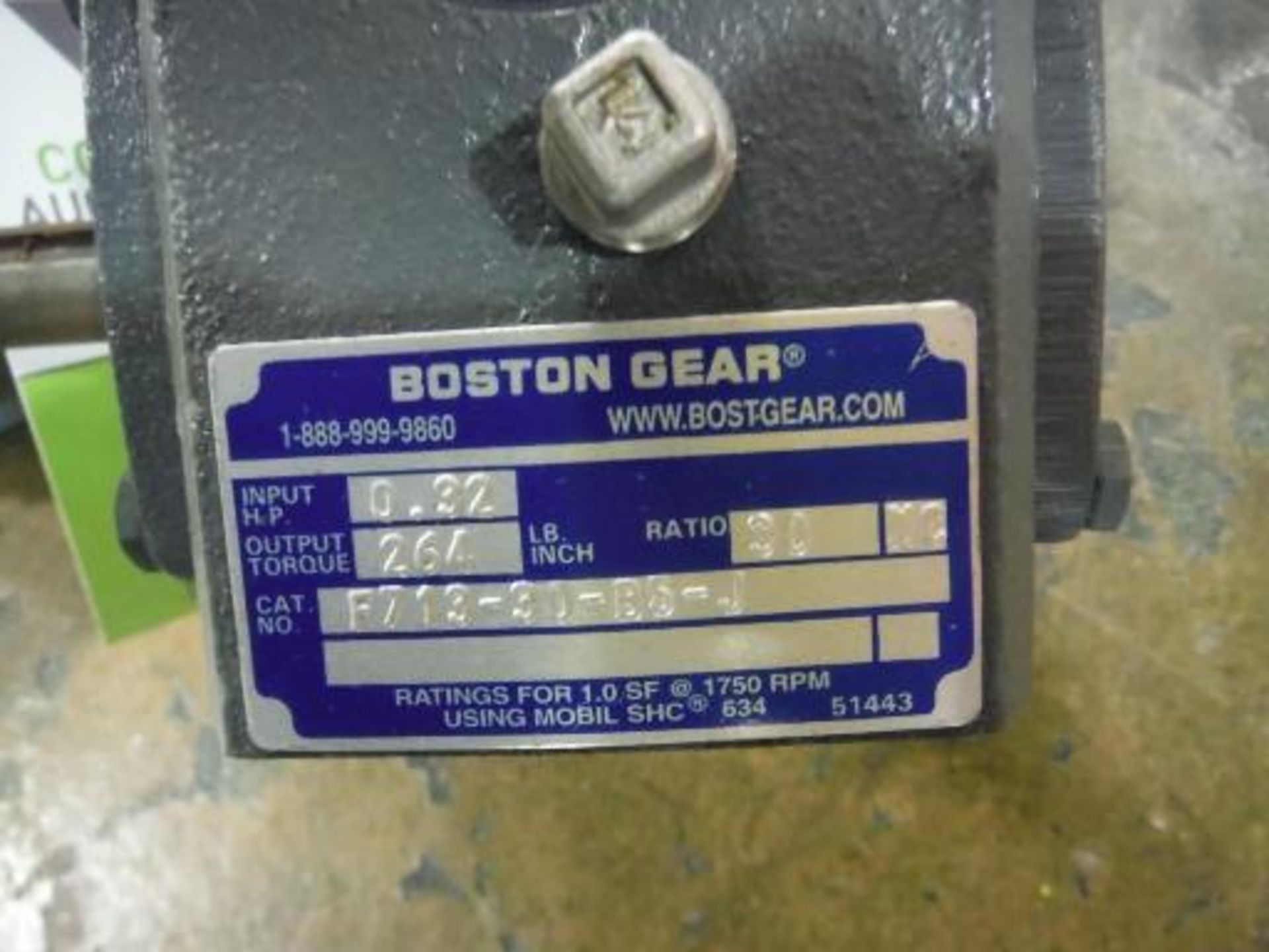 (2) Boston Gear Boxes, see pictures for specs (EACH). Located in Marion, Ohio Rigging Fee: $25 - Image 2 of 3