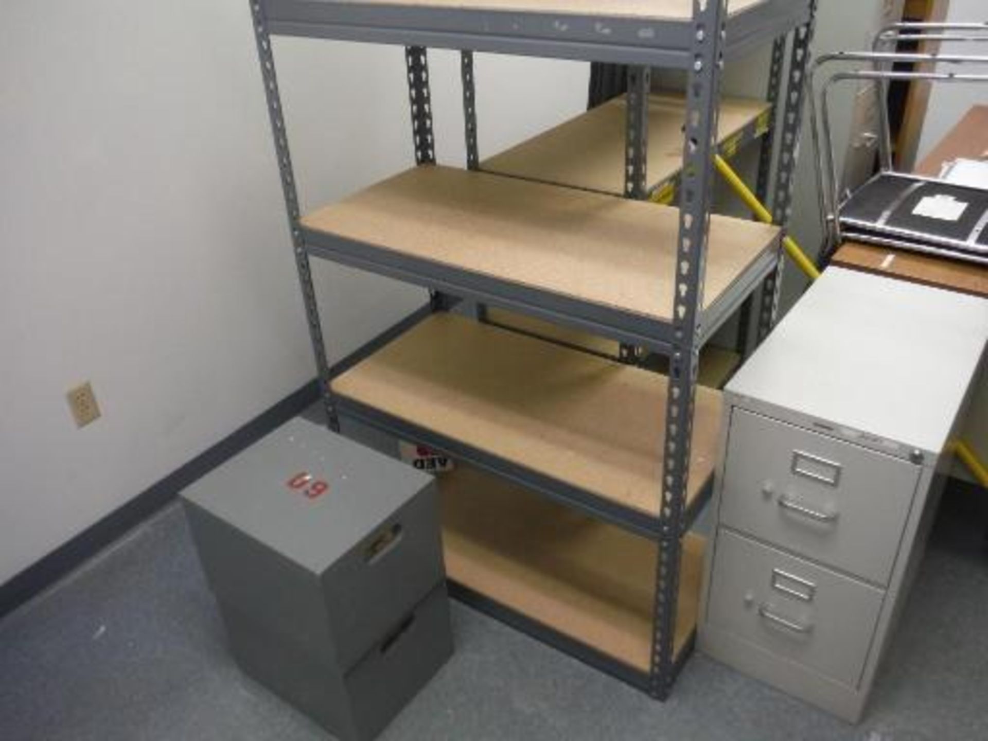 Contents of Office, desk, chairs, file cabinets, and storage shelves. Located in Marion, Ohio - Image 2 of 4