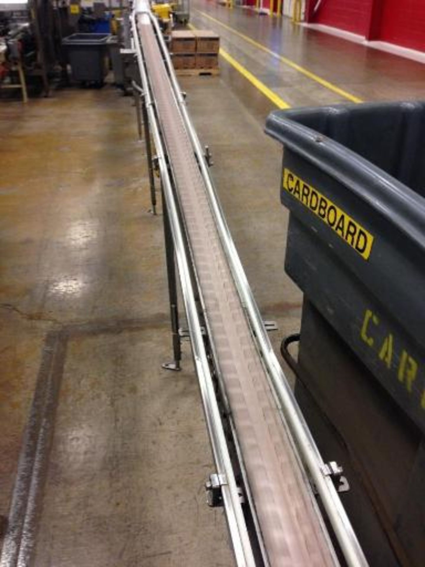 PSA SS conveyor 3.5 inch table top chain x 16 feet long. Located in Marion, Ohio Rigging Fee: $200 - Image 4 of 6