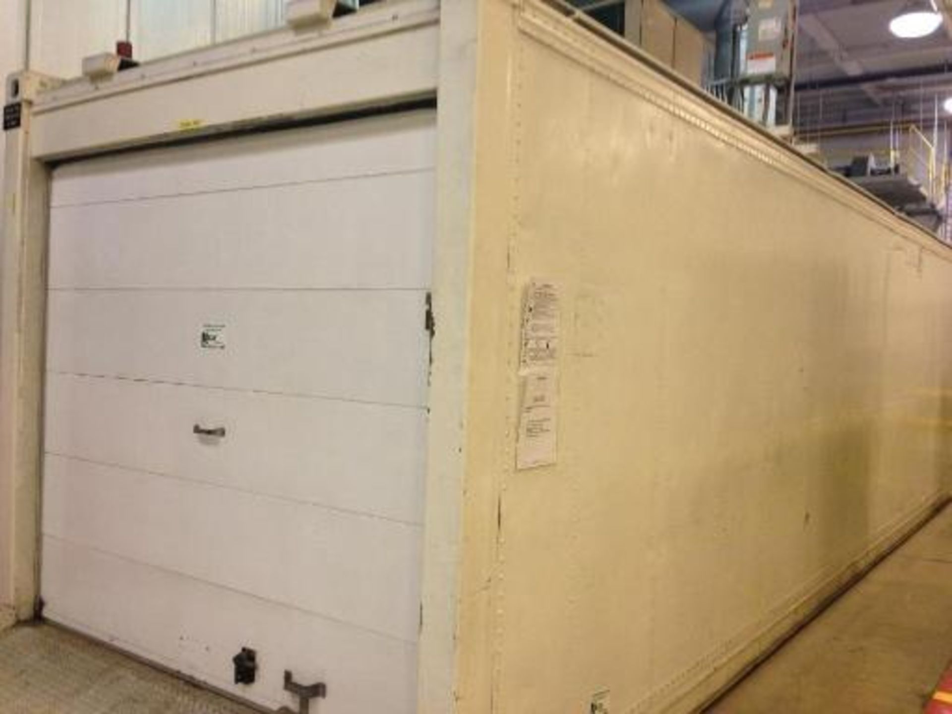40 ft. Insulated shipping container door and ramp on both ends NO COMPRESSOR. Located in Marion,