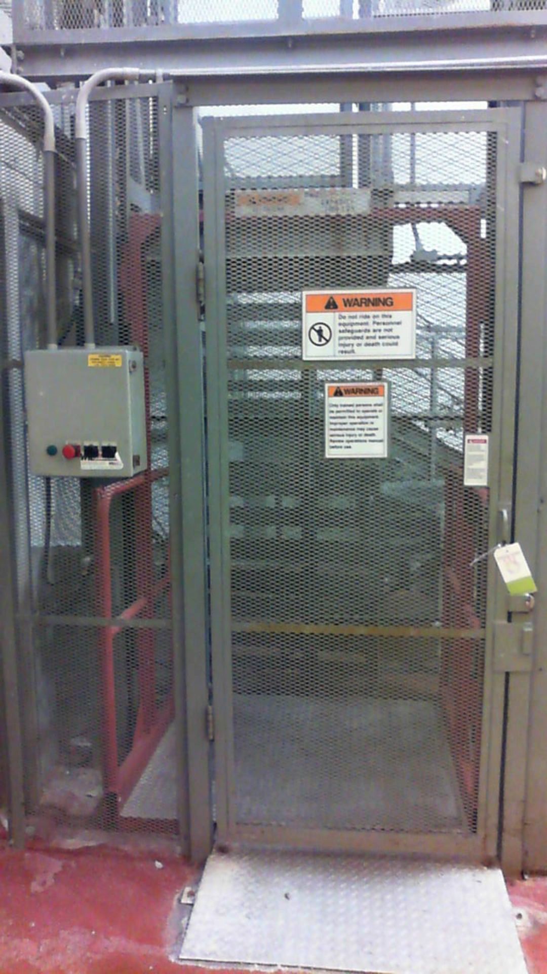 Elevator with tank mezzanine. Located in Marion, Ohio Rigging Fee: $2500