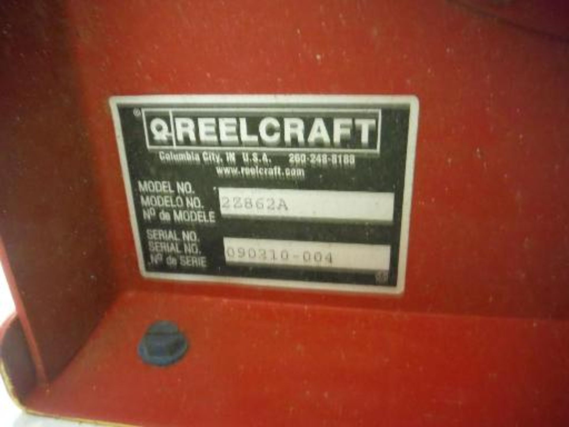 Reel Craft air hose reel and air hose attachment. Located in Marion, Ohio Rigging Fee: $50 - Image 2 of 2