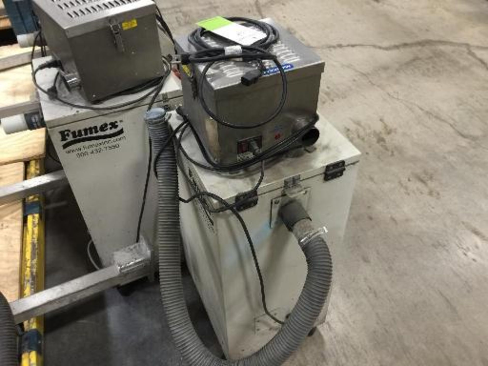 Markem smart laser 110 with Fumex fune cabinet and mounting pole. Located in Marion, Ohio Rigging - Image 4 of 9