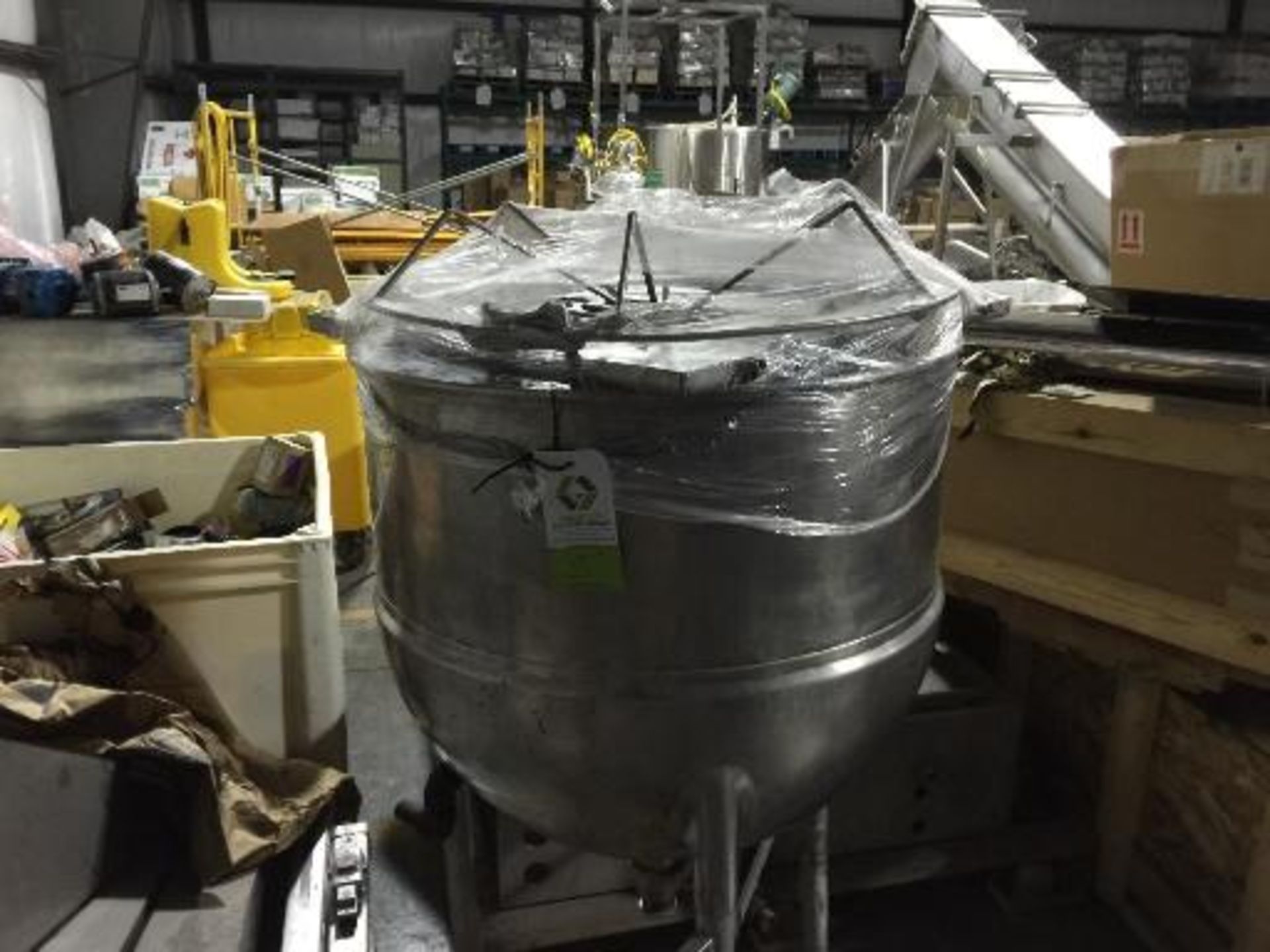 Stainless Steel Steam Jacketed Kettle for Oil, 32 inch dia x 30 inch deep, on legs Located In Macon, - Image 4 of 4