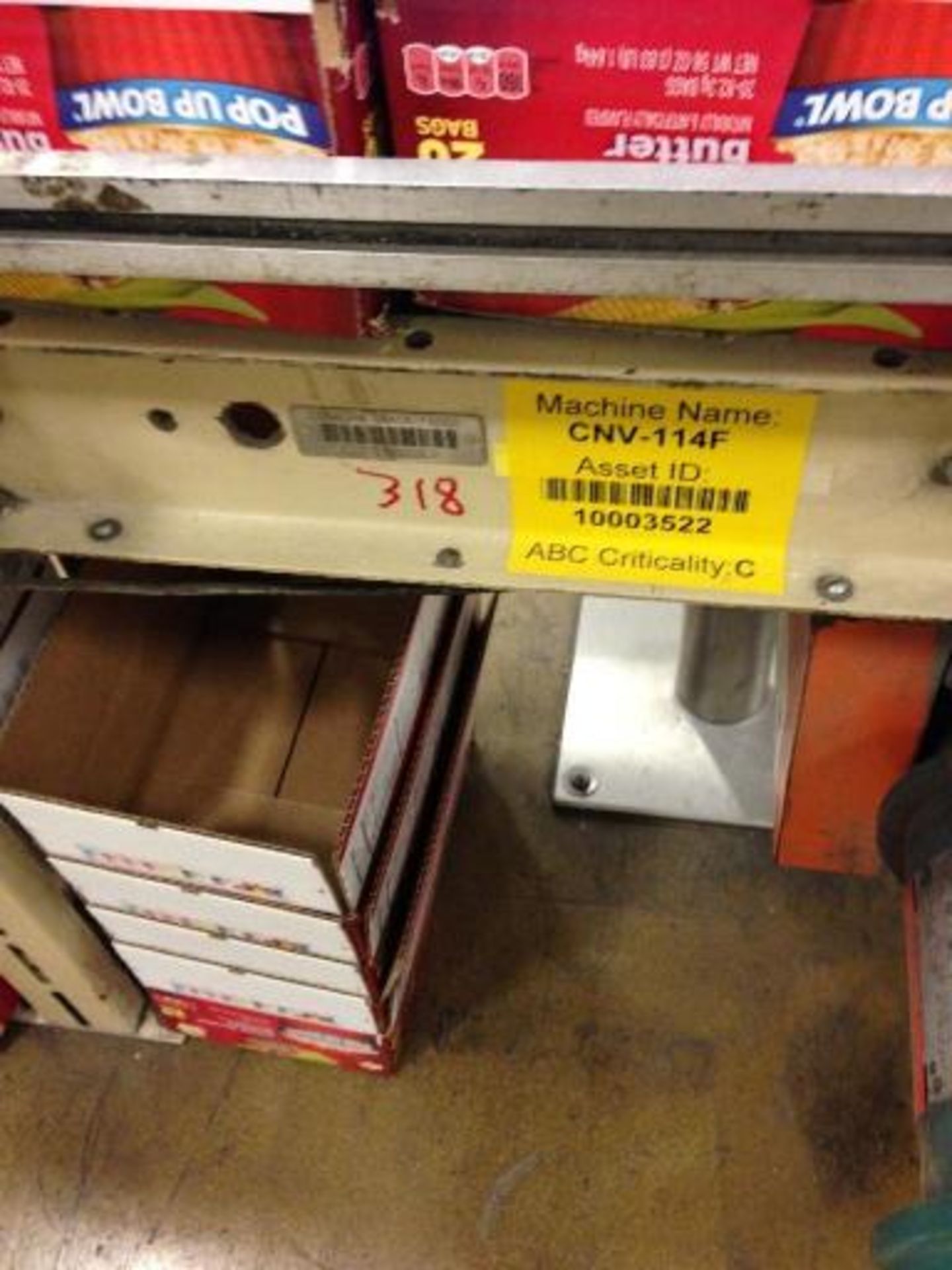 MIld steel empty box conveyor. Located in Marion, Ohio Rigging Fee: $100 - Image 5 of 5