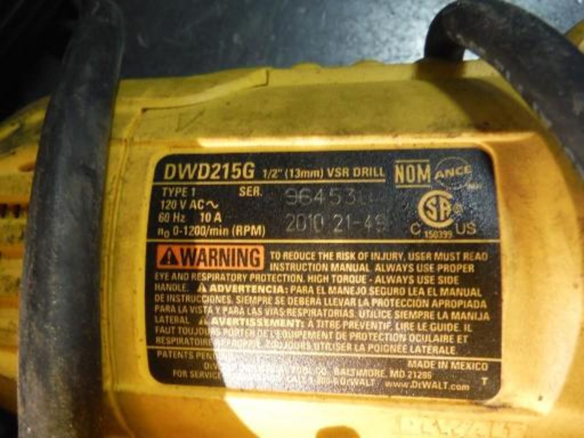 (1) Dewalt electric drill, (1) Dewalt 14 Gauge Nibbler. Located in Marion, Ohio Rigging Fee: $25 - Image 3 of 5