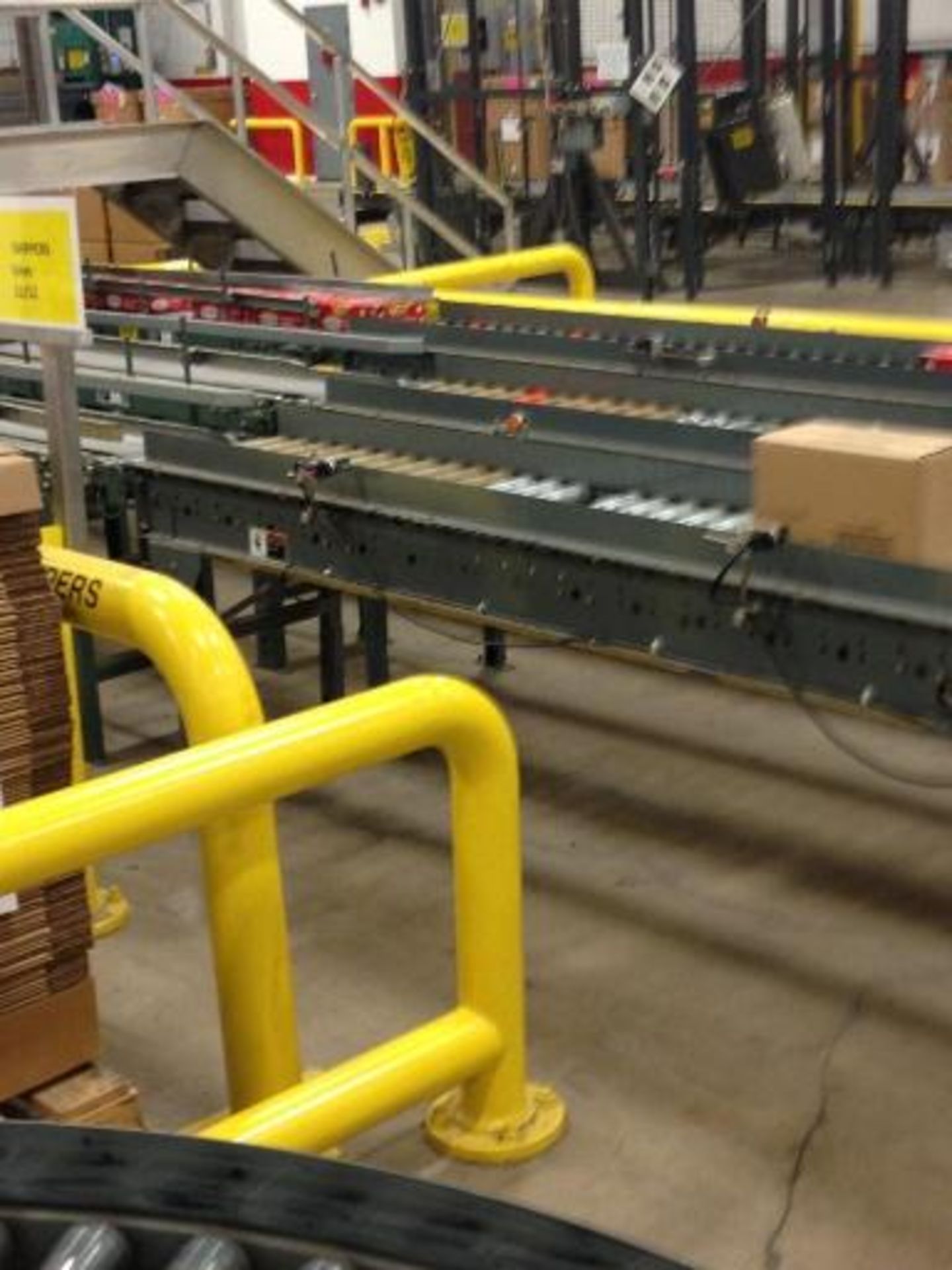 Versa power roller conveyor 60 feet long (line 12) right to left. Located in Marion, Ohio Rigging - Image 14 of 15