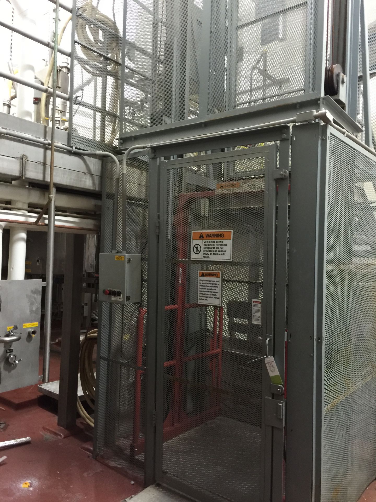 Elevator with tank mezzanine. Located in Marion, Ohio Rigging Fee: $2500 - Image 3 of 8