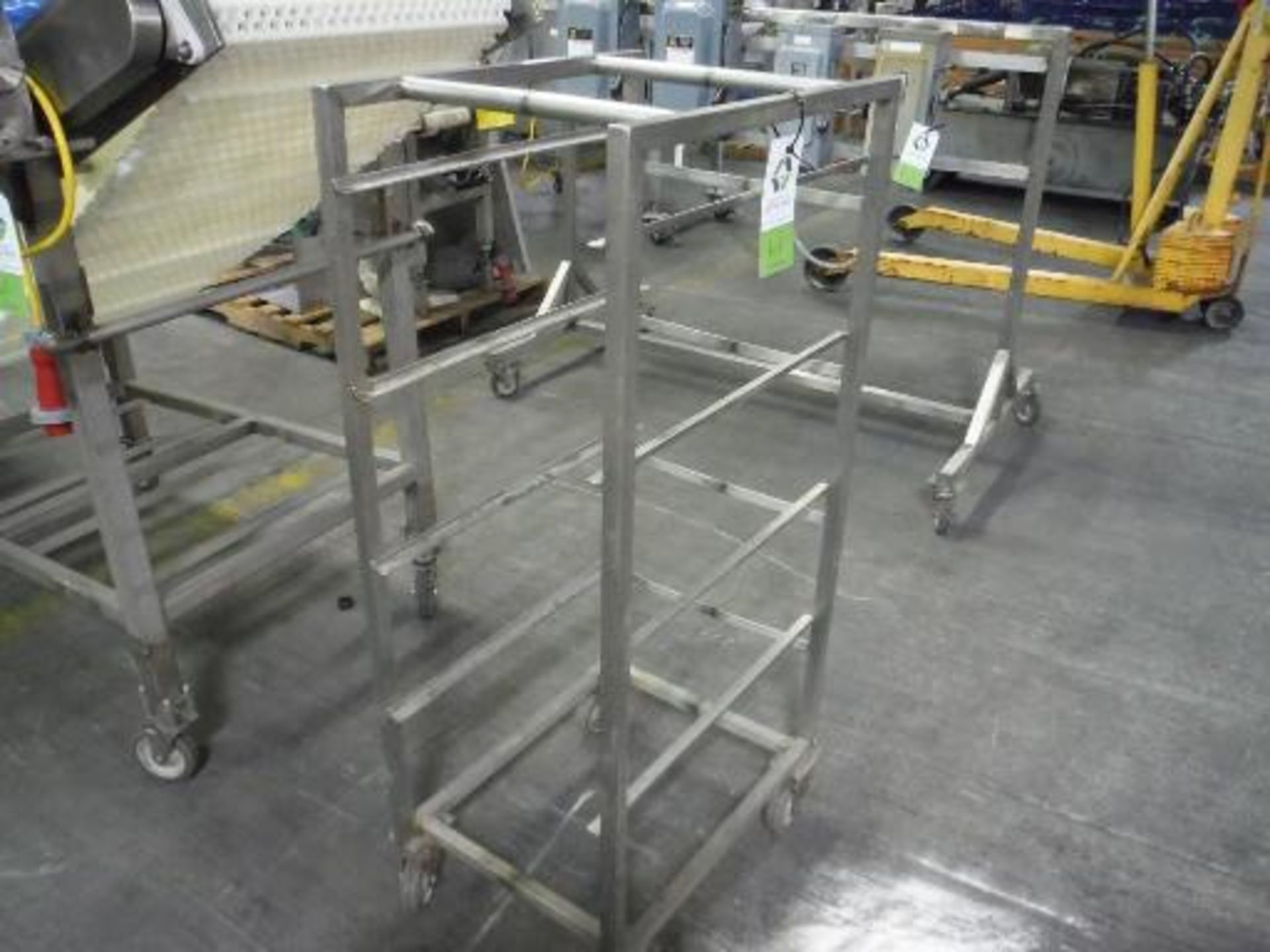 5 shelf SS rack, 24 in. long x 15 in. wide x 50 in. tall, casters This item is located in