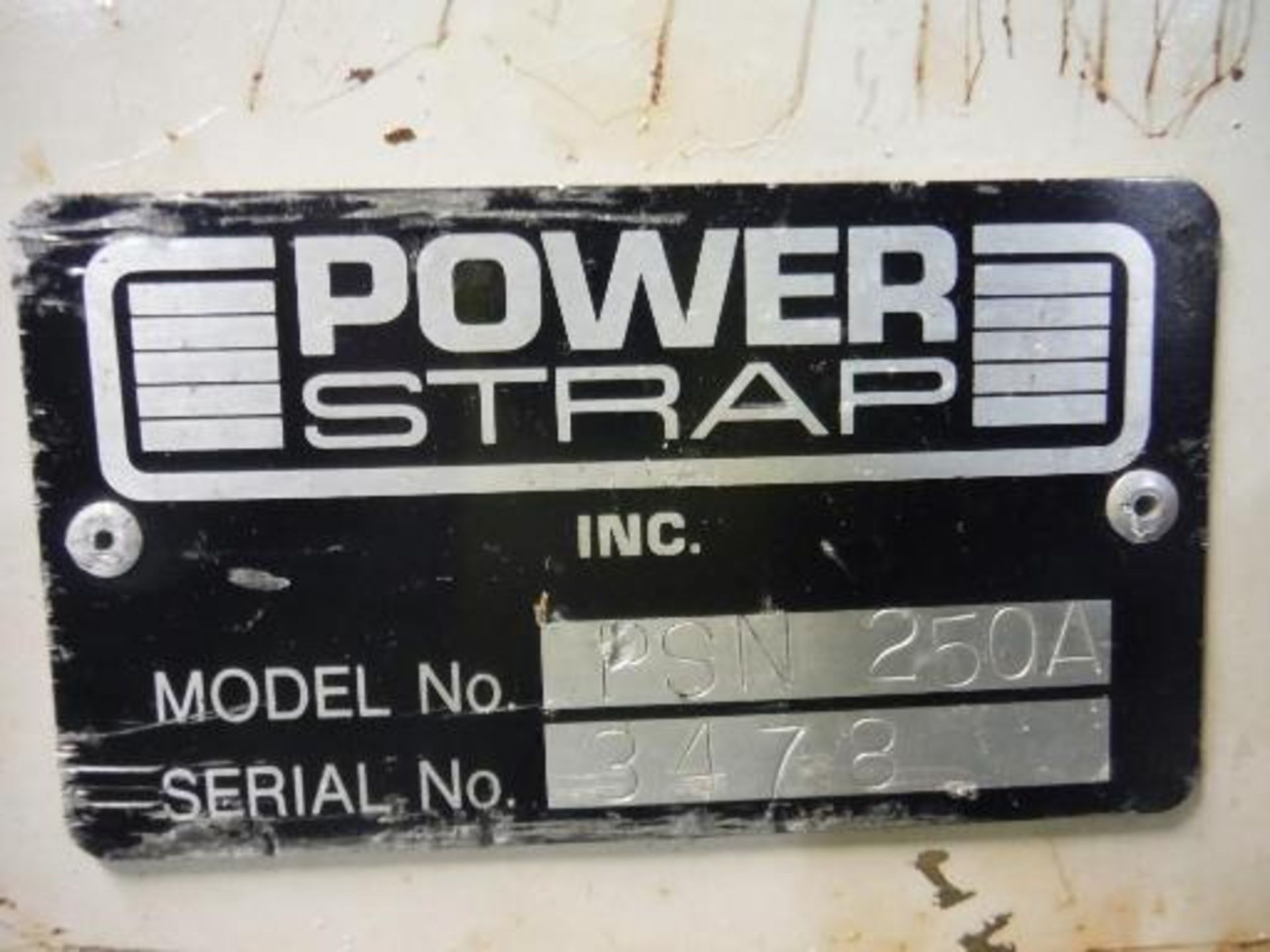 Interpower Power-250A Banding machine, Model PSN 250A, SN 3478, mild steel frame This item is - Image 5 of 5