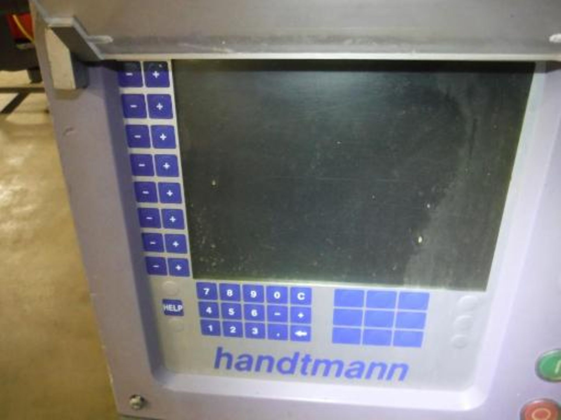 1999 HandTmann VF 300 vacuum stuffer with tote dumper, Model VF300, SN 3187, missing screw, Code - Image 5 of 7
