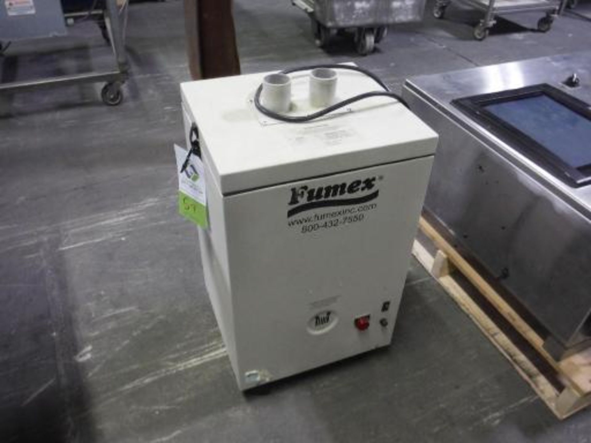 Fumex air cleaner, model FA1, SN 20071853, 2 in. inlet and outlet This item is located in