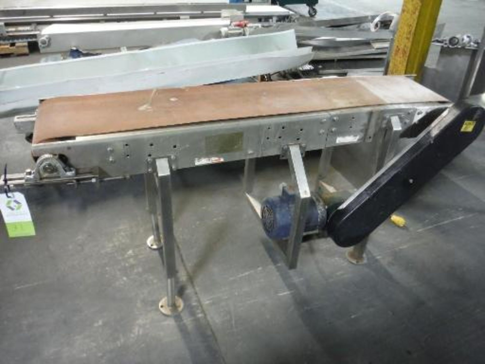 Powered belt conveyor, 66 in. long x 12 in. wide x 32 in. tall, SS Frame, 1/2 hp drive This item