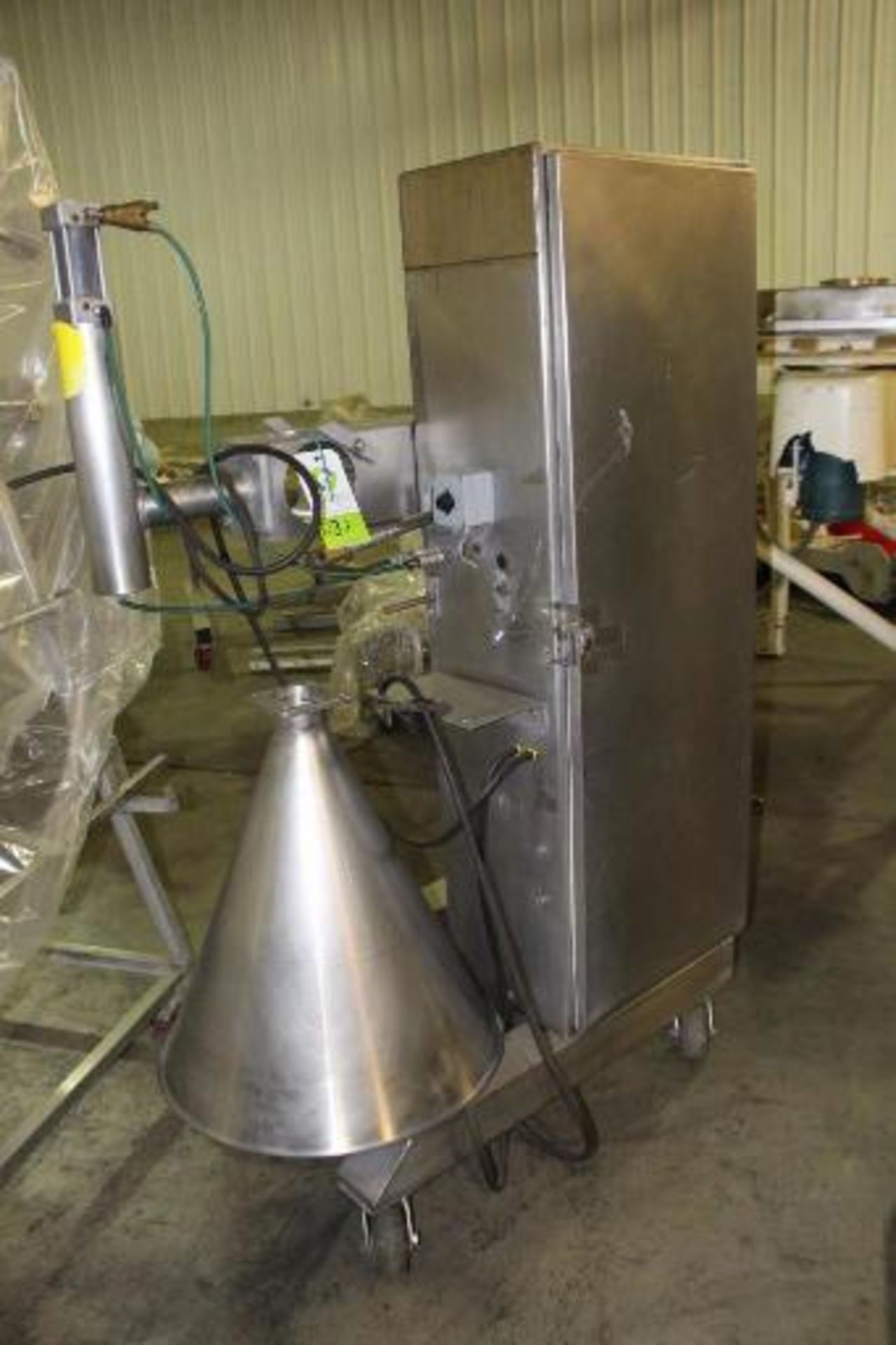 Stainless Steel Piston Filler-Depositor Stainless Steel Construction Cone Hopper This Unit Is