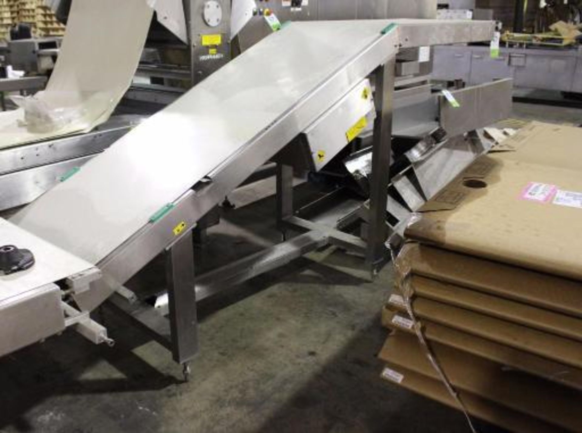 Subject to the bulk bid - Canol Stainless Steel Incline Folding Conveyor 10 10 Belt 27 Wide Model - Image 3 of 3