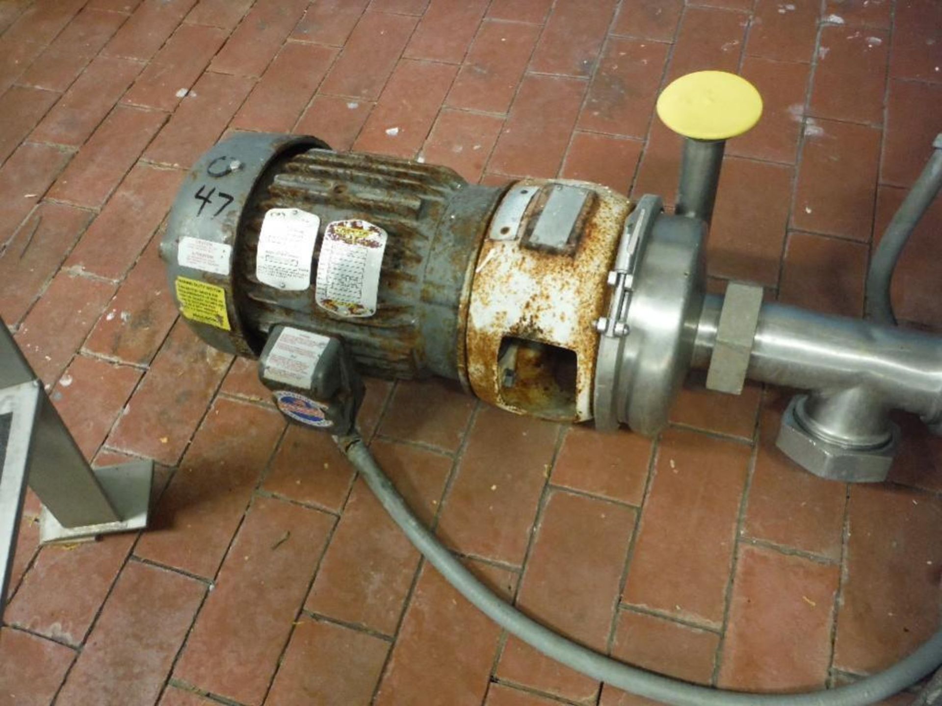 3 HP Baldor motor w/ pump / Rigging Fee: $45