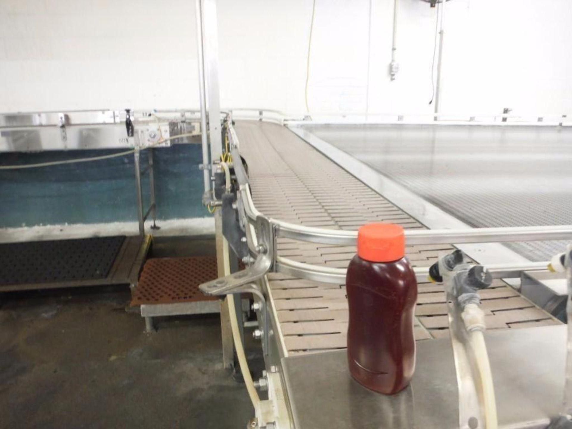 Priority One S.S. Table Top Conveyor w/ dual 7 1/2in belt, 18ft x 15in x 45in tall No belt