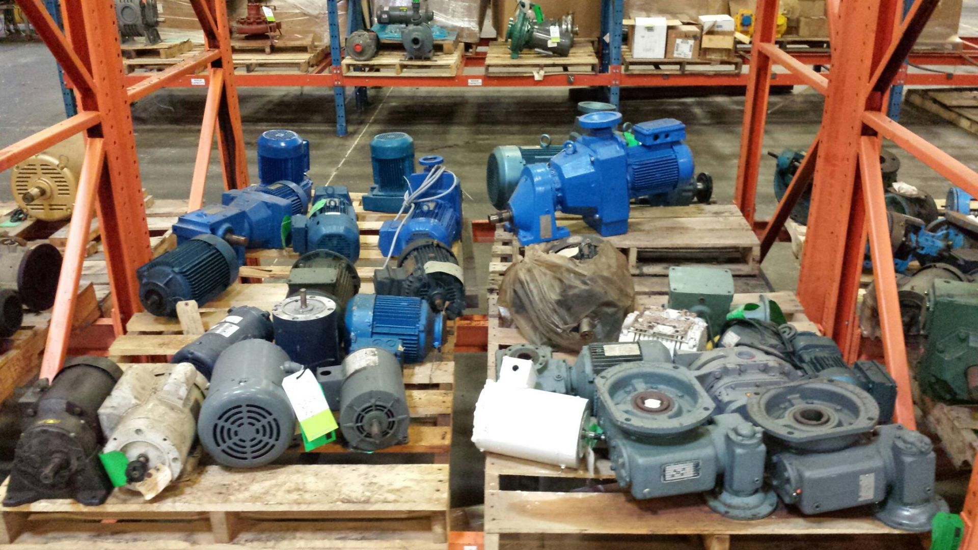 (4) Pallets of Miscellaneous motors, drives, and gearboxes (LOT)  Rigging Fee: $40 - Image 2 of 2