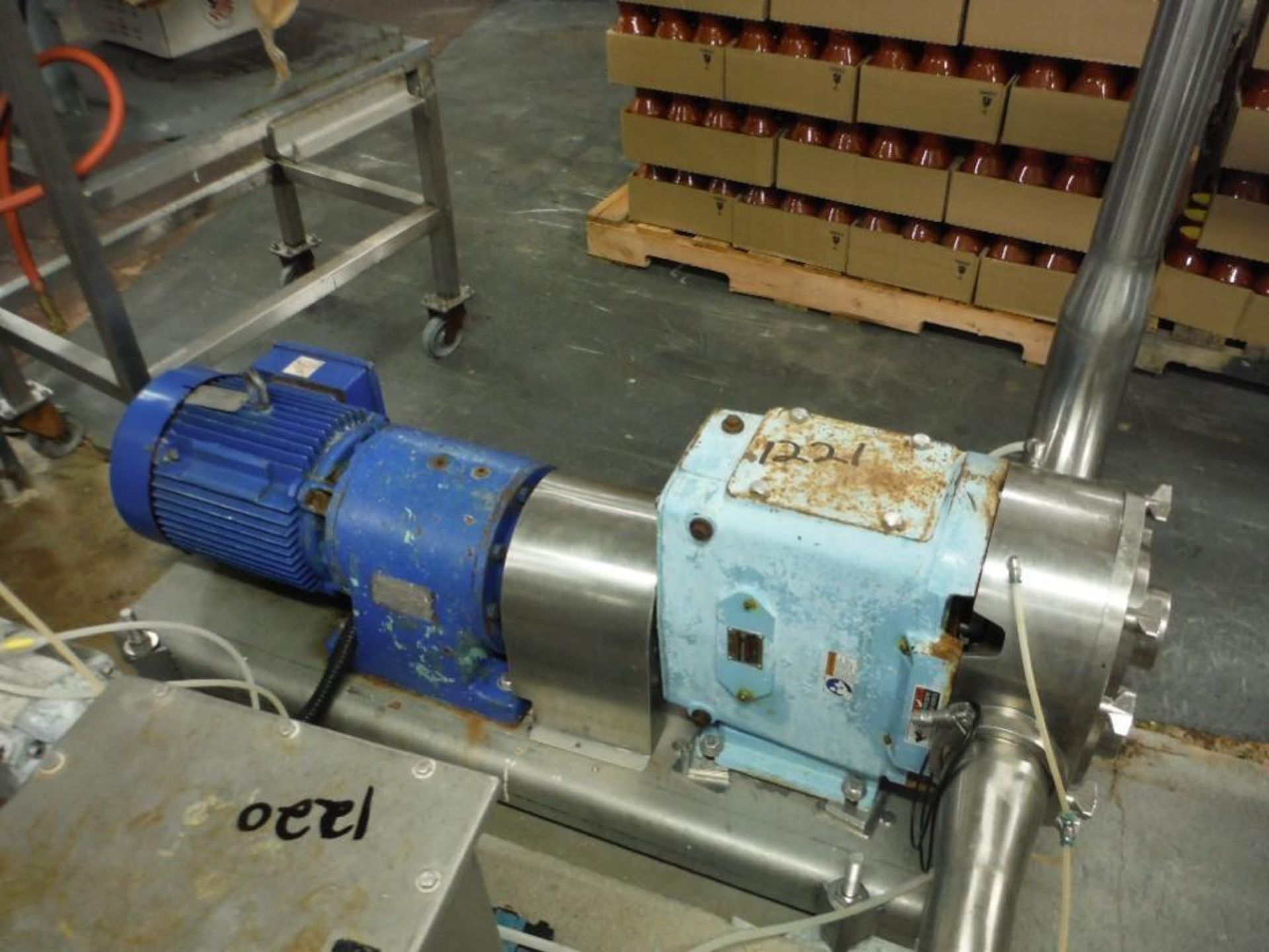 Waukesha pump, Model: 220, S/N: 385526 05, w/ 10 HP motor  Rigging Fee: $30