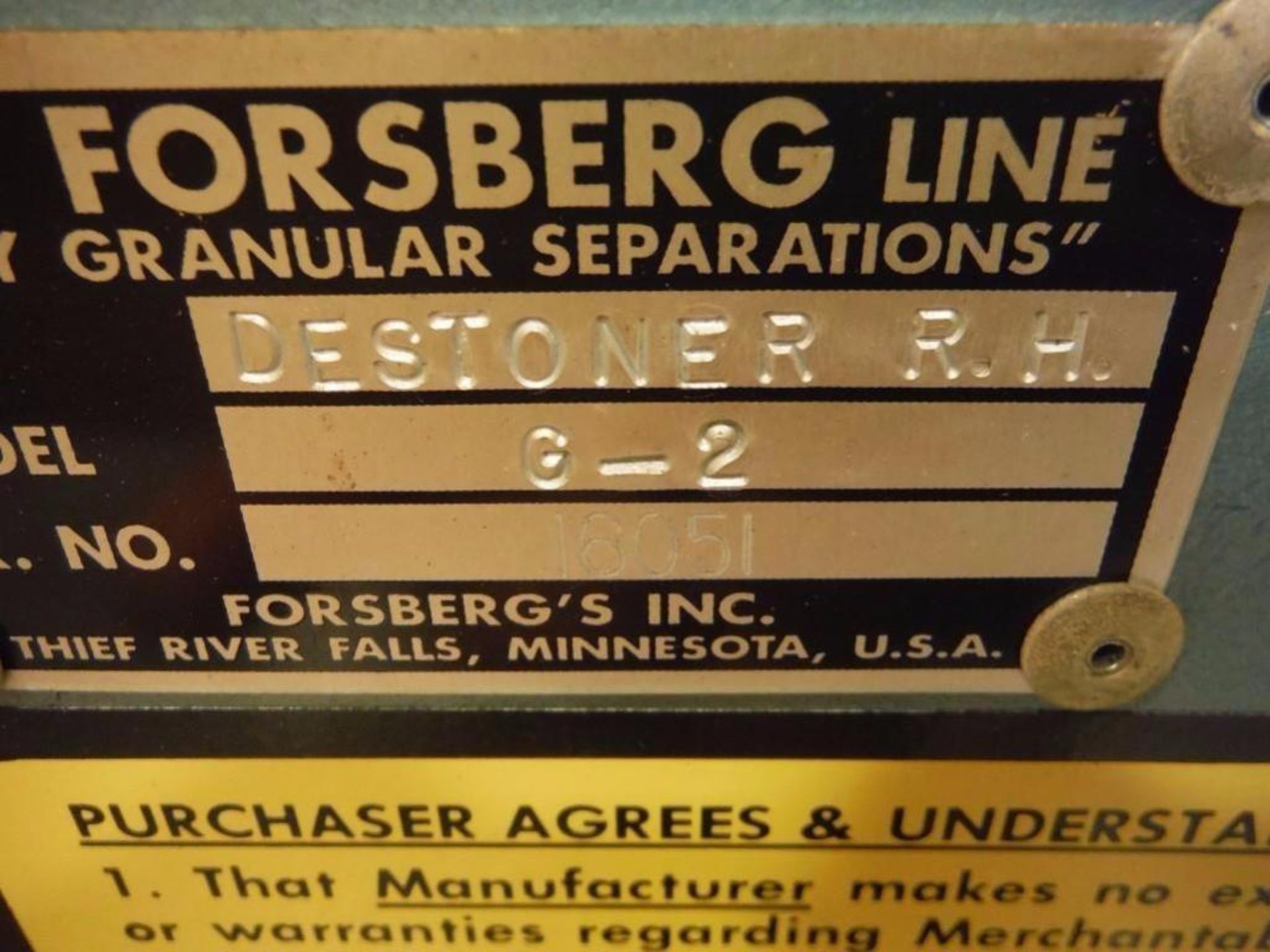 Forsberg Vibratory feeder  Rigging Fee: $25 - Image 3 of 4
