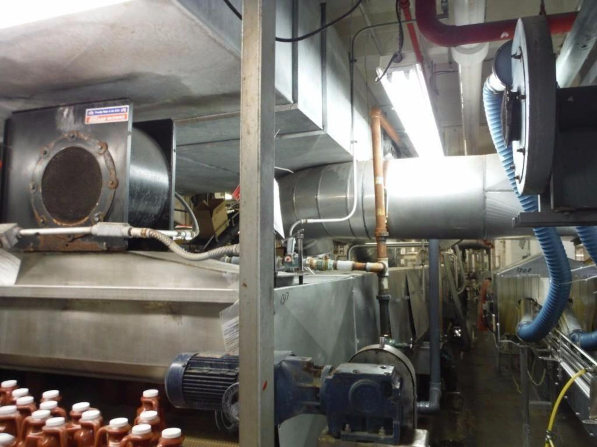 Pasteurizer w/ (4) 5 HP pumps and blowers, 80ft l x 8in x 64in tall  Rigging Fee: $5000 - Image 7 of 8