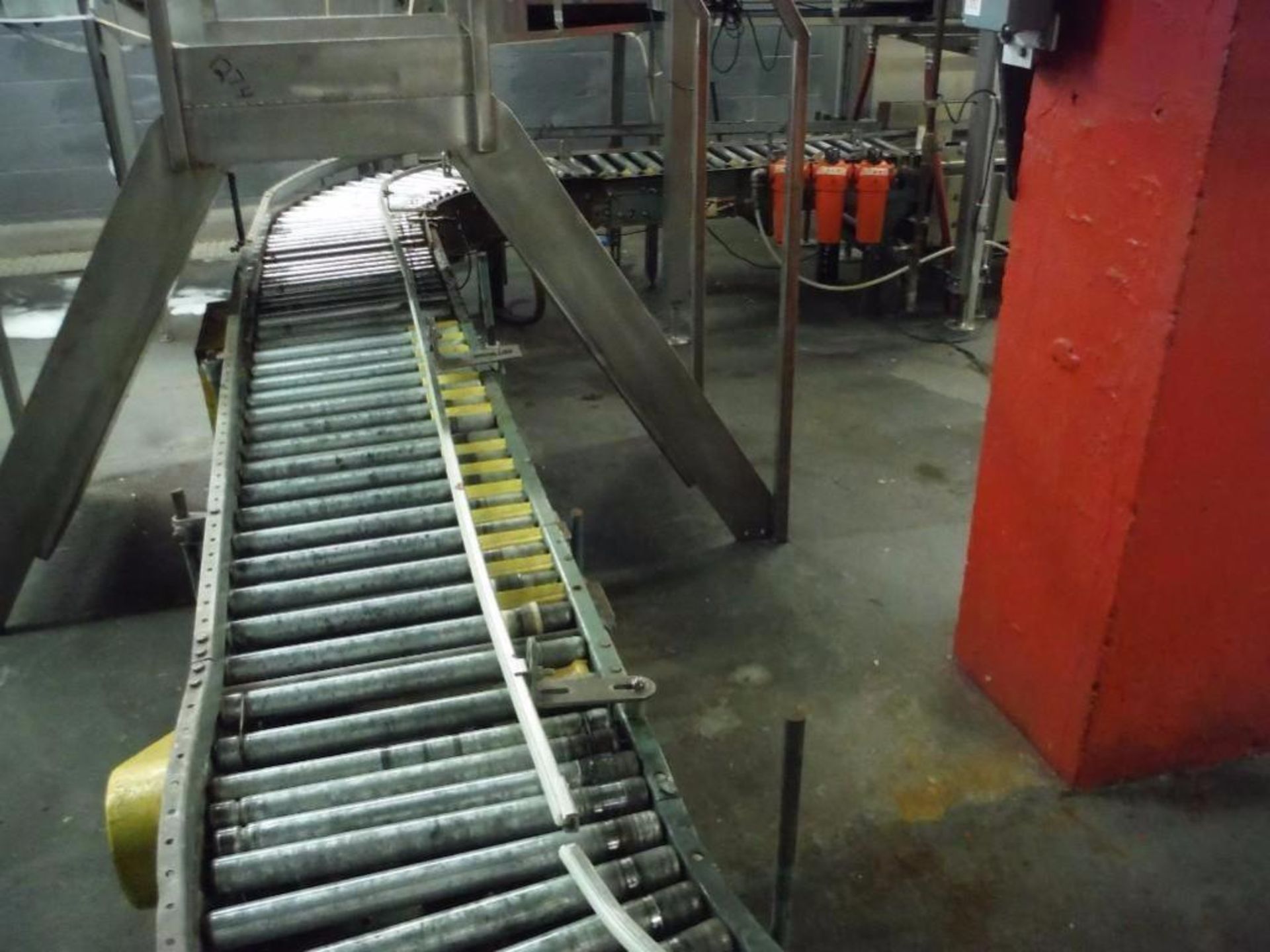 Hytrol Power Roller Conveyor, approx. 40ft l x 16in w x 24in tall  Rigging Fee: $300 - Image 2 of 2