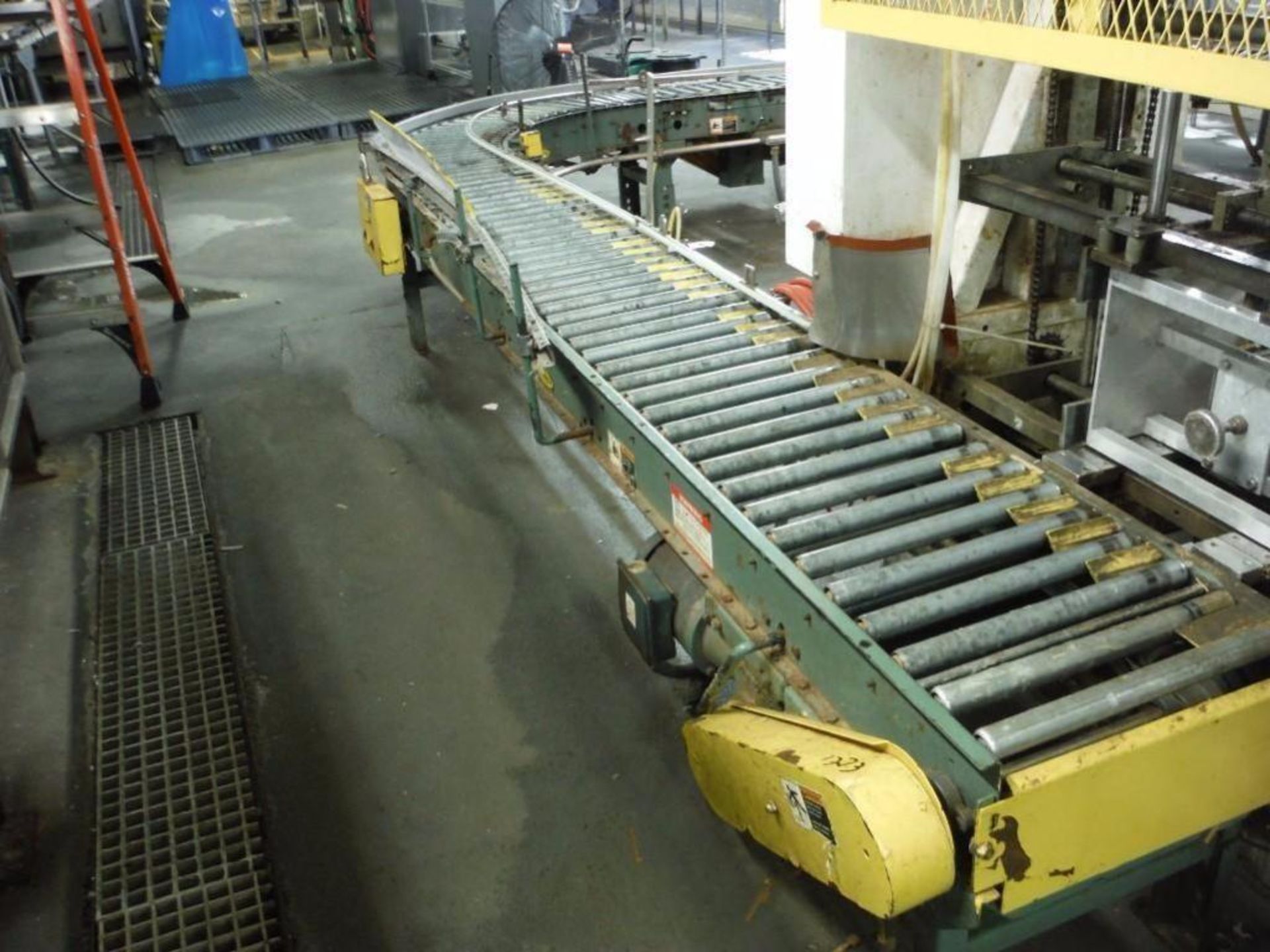 Hytrol Power Roller Conveyor, approx. 40ft l x 16in w x 24in tall  Rigging Fee: $300