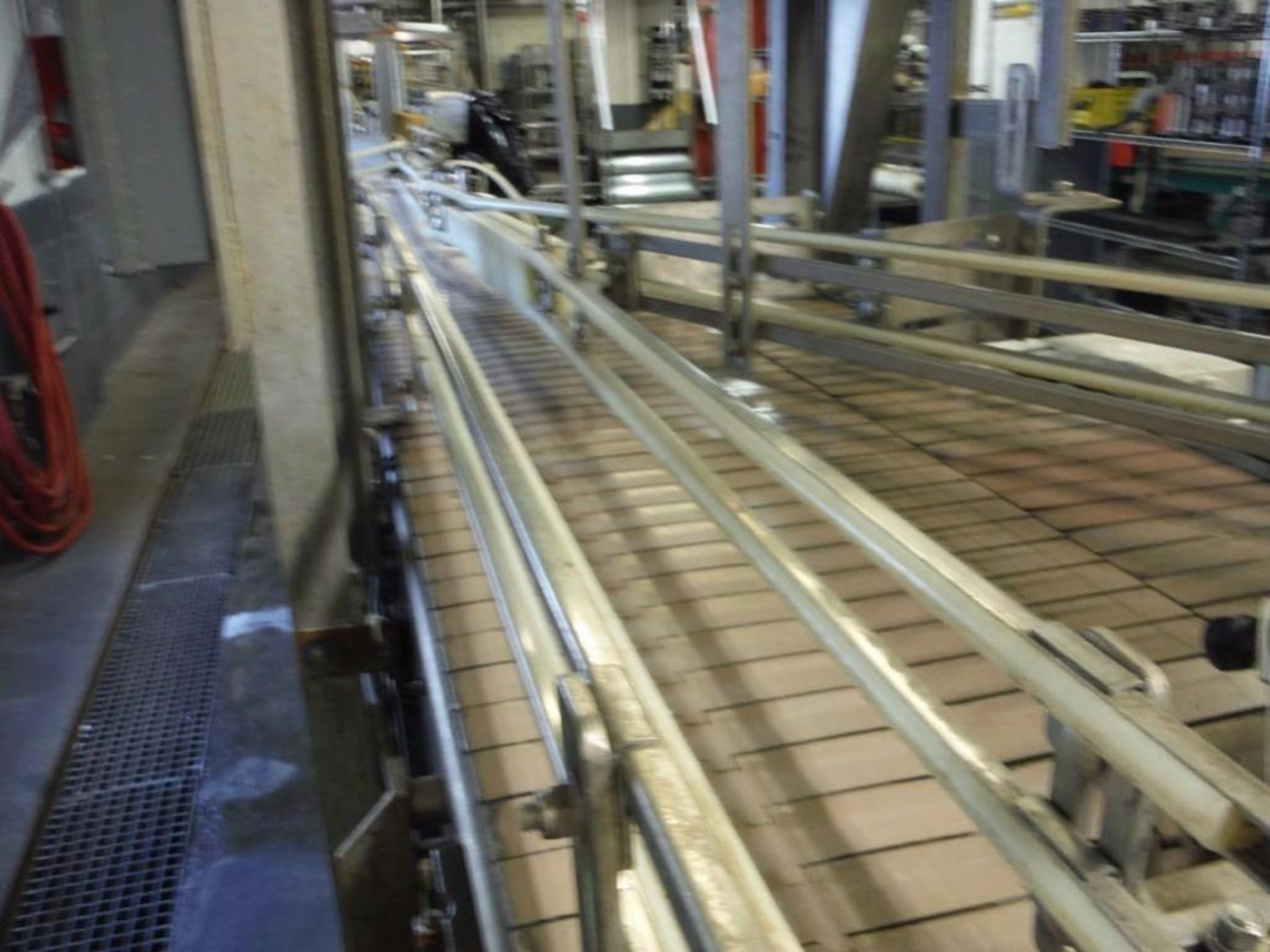S.S. Table Top Conveyor 36ft l x 7 1/2in w x 45in tall no belt  Rigging Fee: $300 - Image 3 of 5