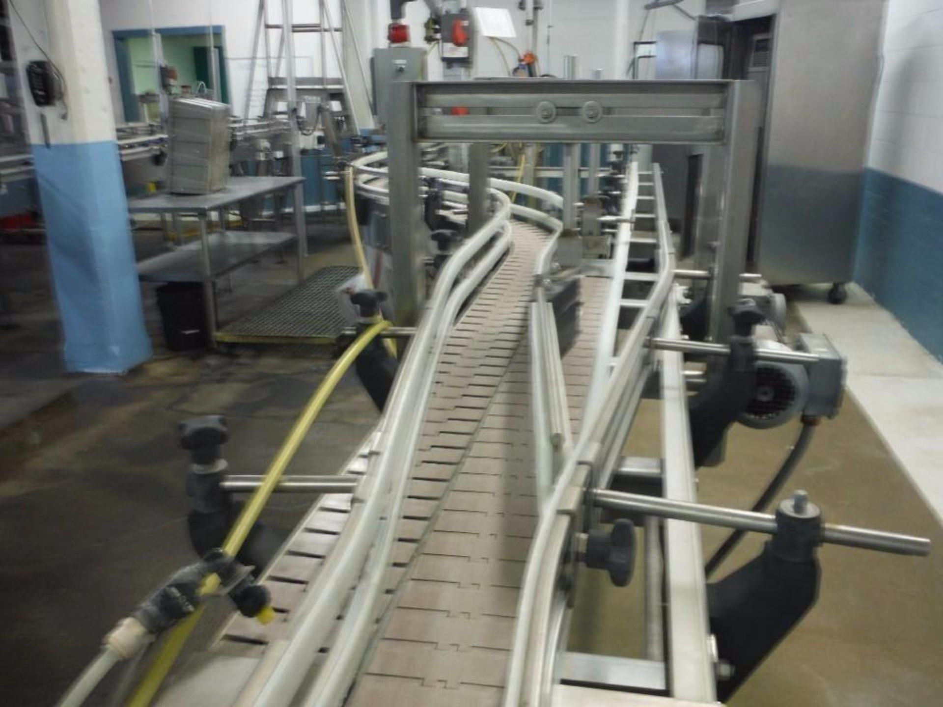 Priority One S.S. Table Top Power Conveyor, 22ft x 4 1/2in x 45in tall incomplete with No belt - Image 2 of 4