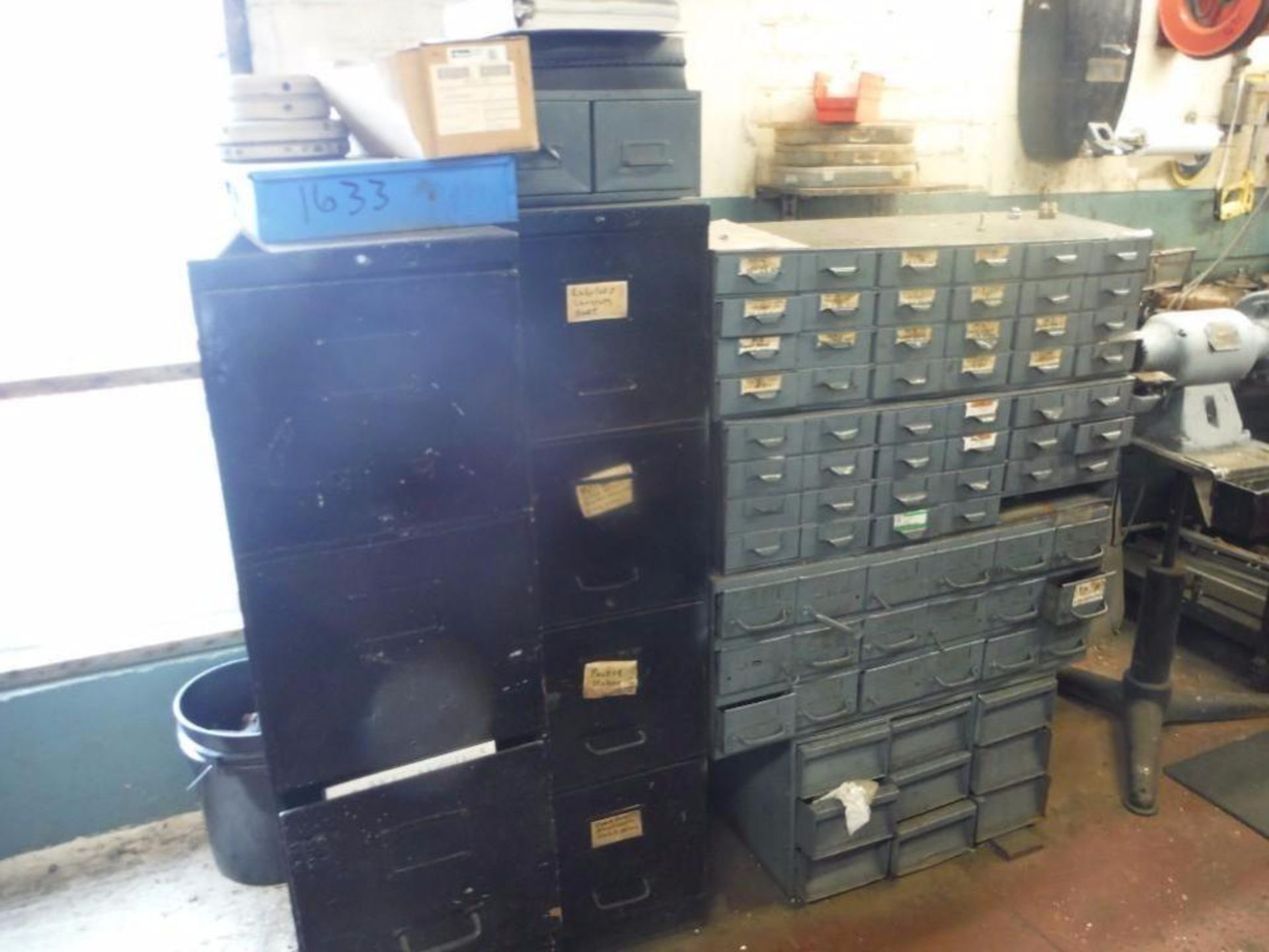 File Cabinet and Parts Bins  Rigging Fee: $50