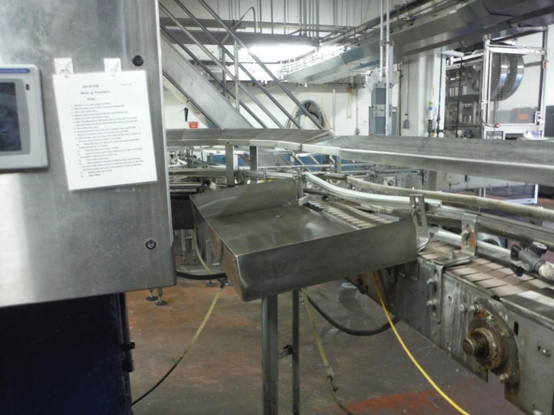 Table Top Power Conveyor, 33ft x 4 1/2in x 45in tall  Rigging Fee: $250