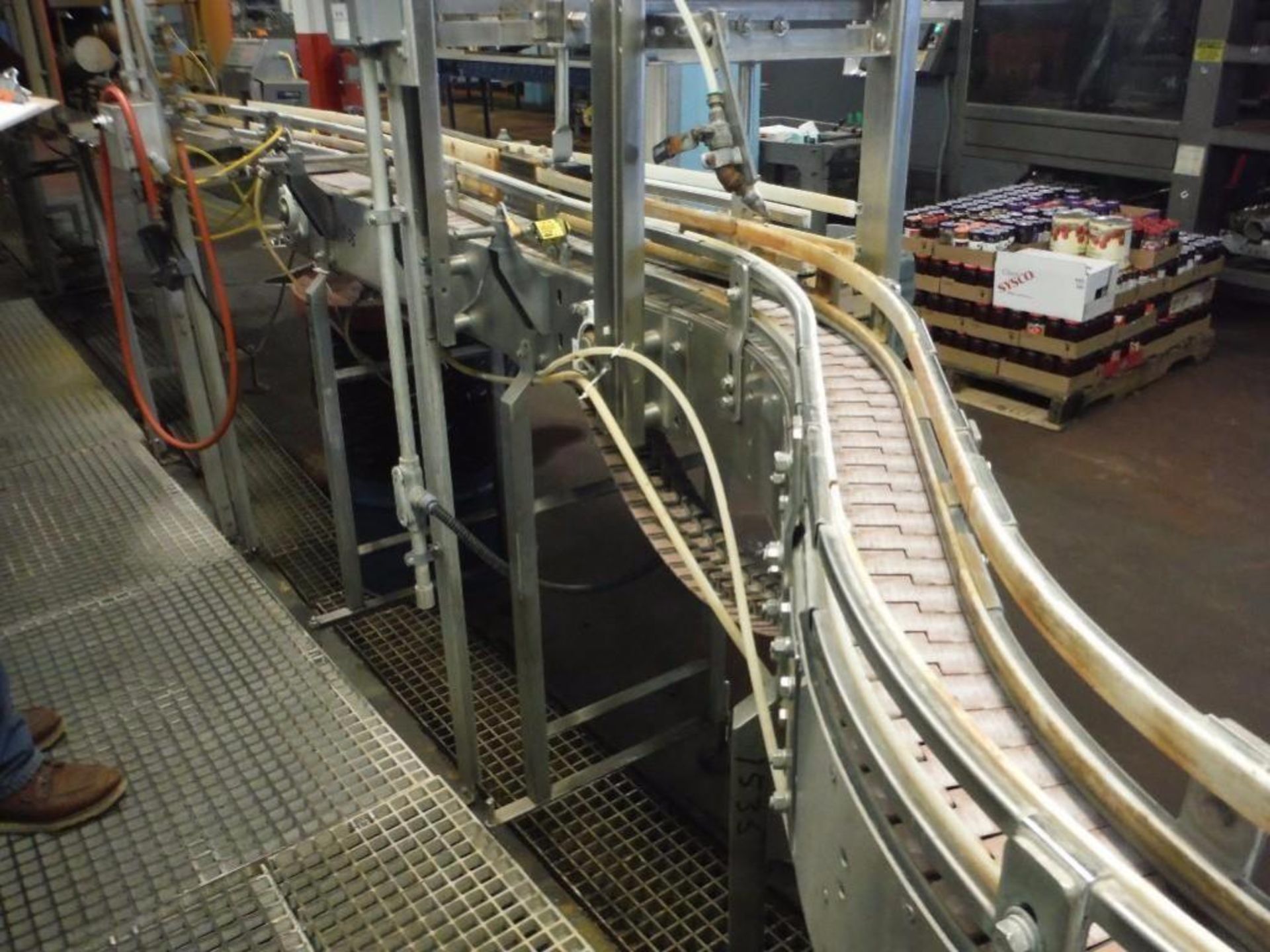 Priority One Table Top Power Conveyor, 12ft x 4 1/2in x 45in tall No belt  Rigging Fee: $150