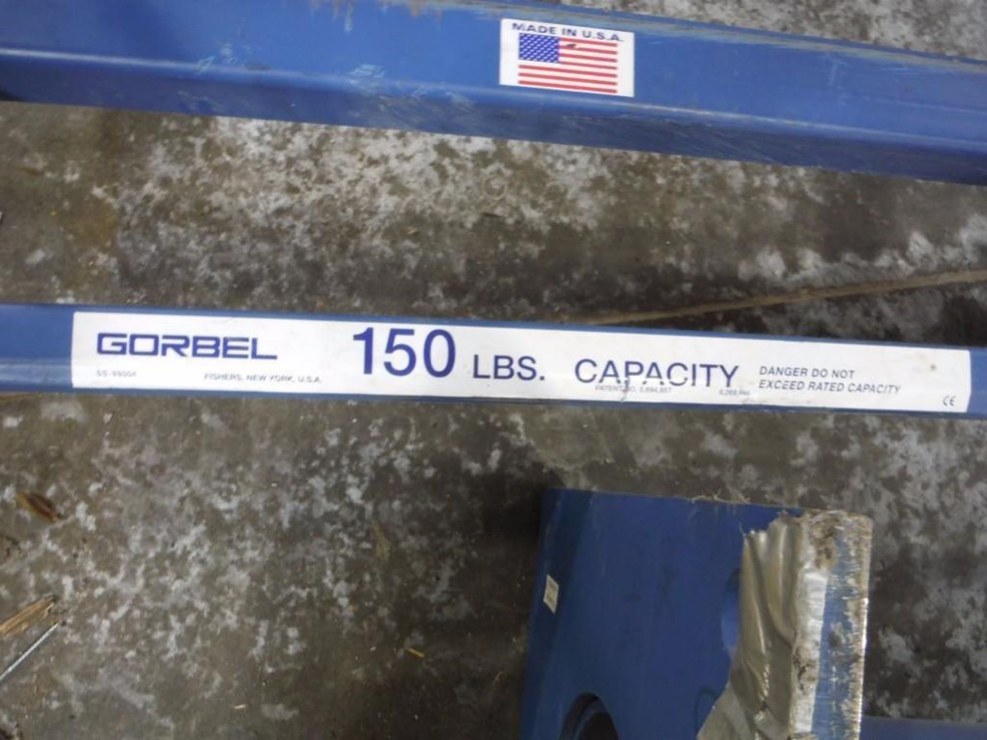 Gorbel jib crane, 150 lb capacity / Rigging Fee: $100 - Image 4 of 4